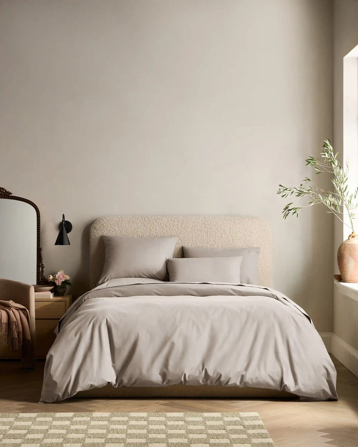 Organic Crisp Percale Duvet Cover Set