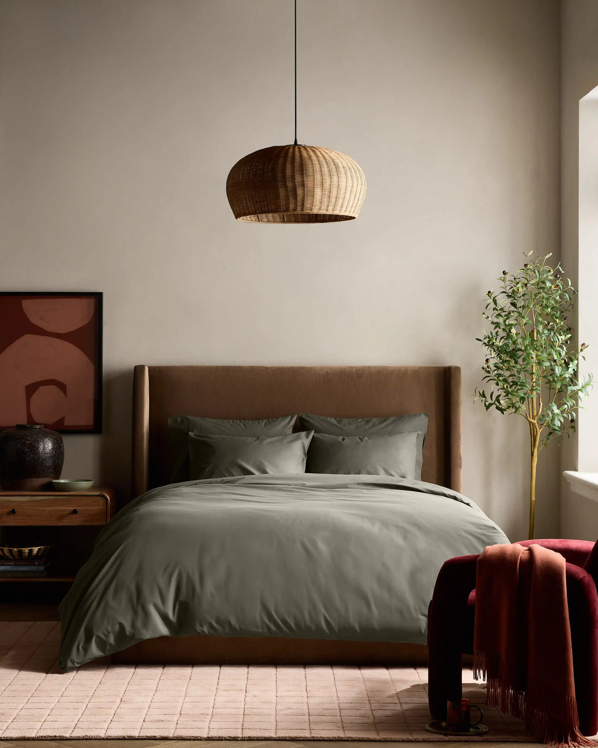Organic Crisp Percale Duvet Cover Set