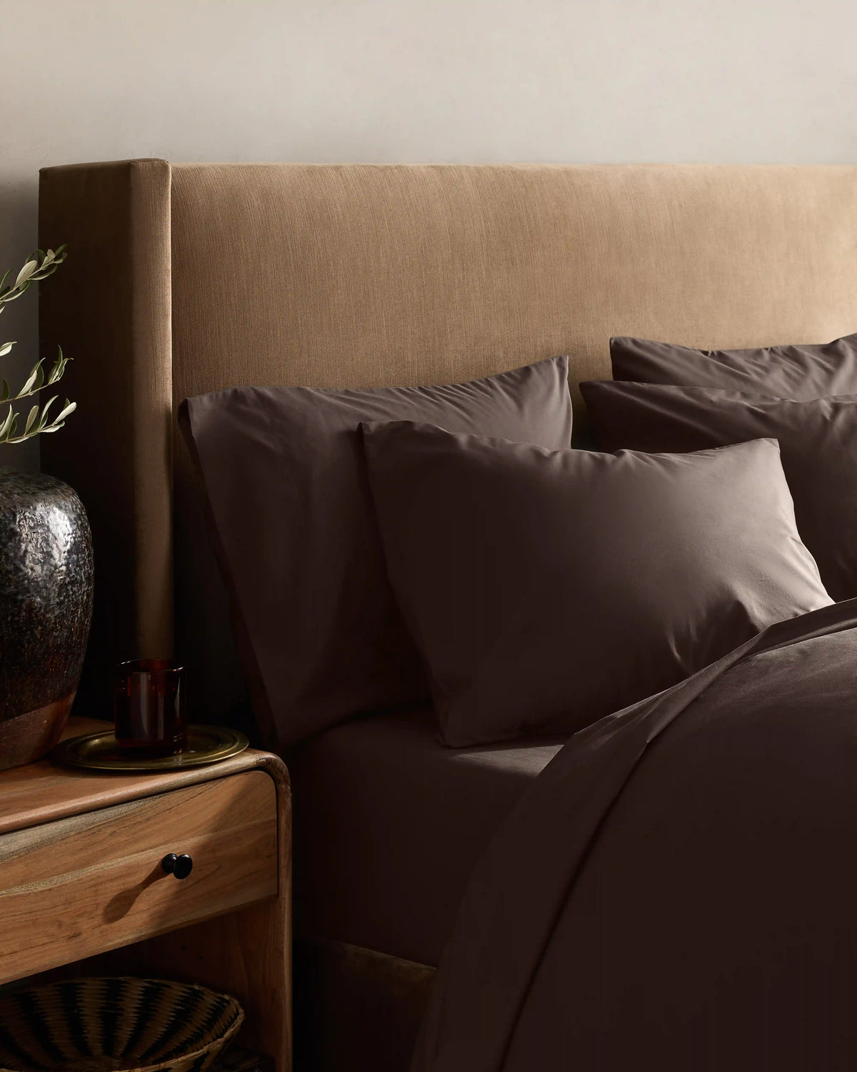 Organic Crisp Percale Duvet Cover Set