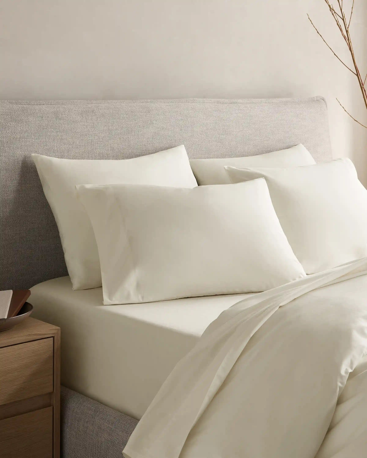 Organic Crisp Percale Duvet Cover Set