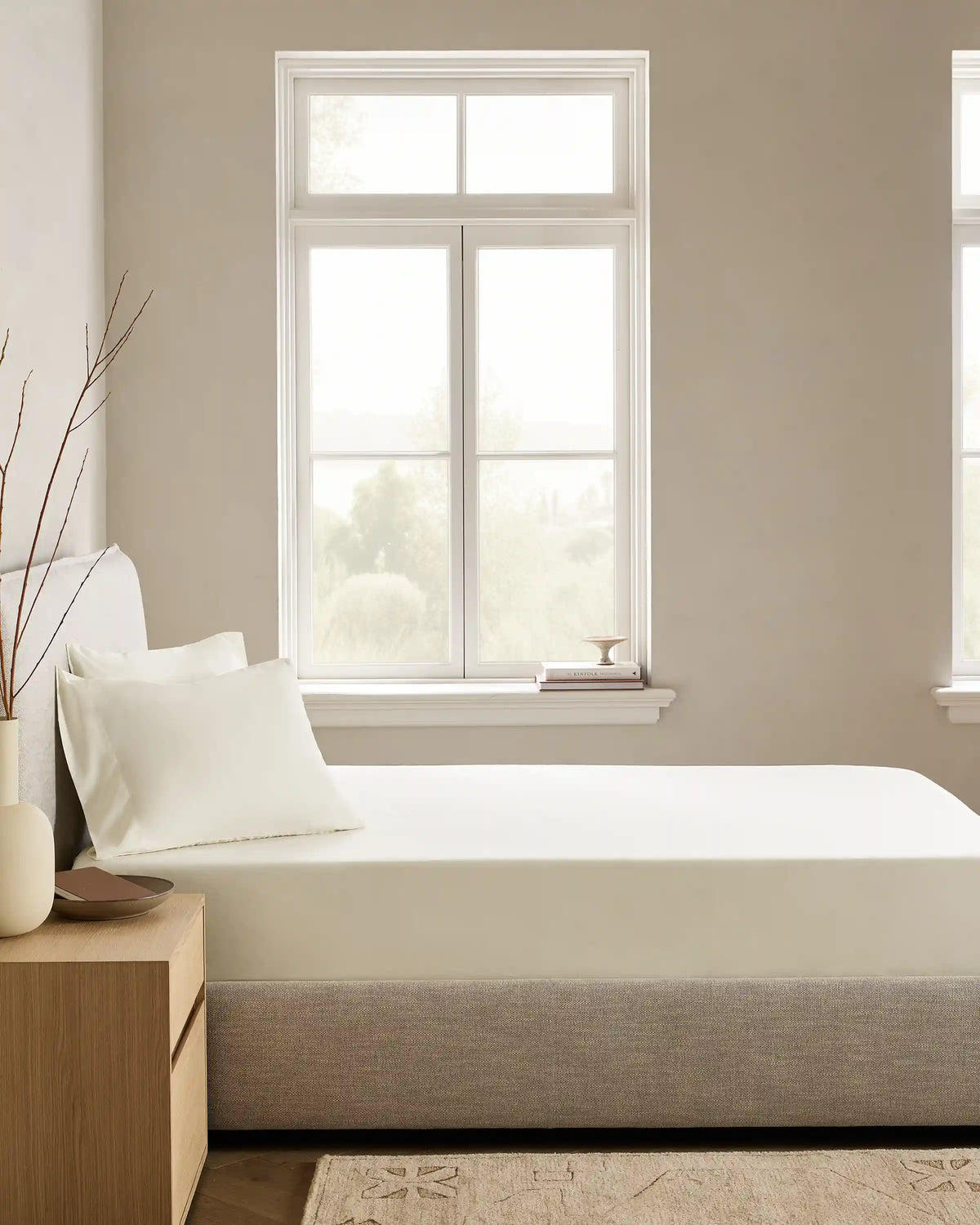 Organic Crisp Percale Fitted Sheet Set