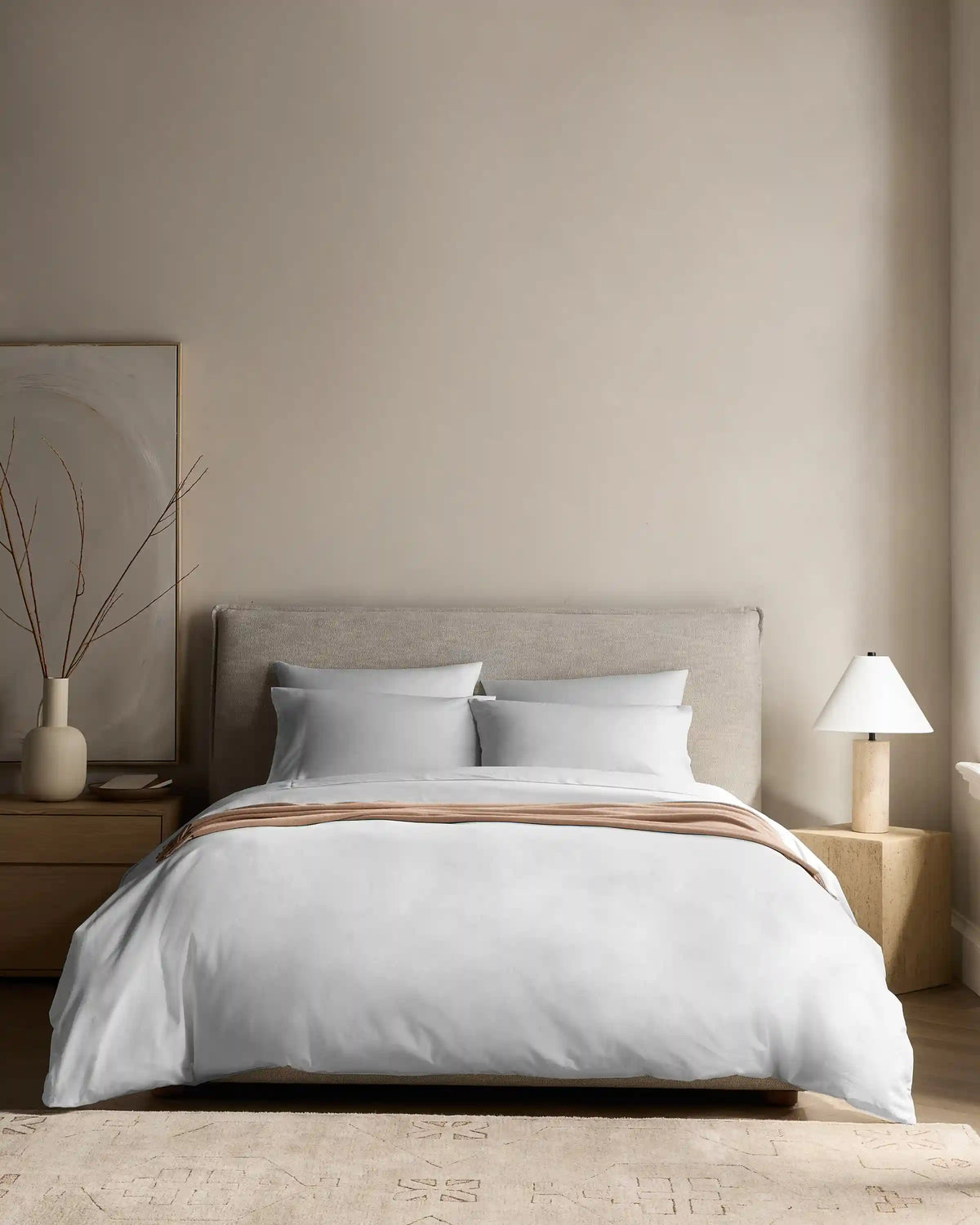 Organic Crisp Percale Duvet Cover Set