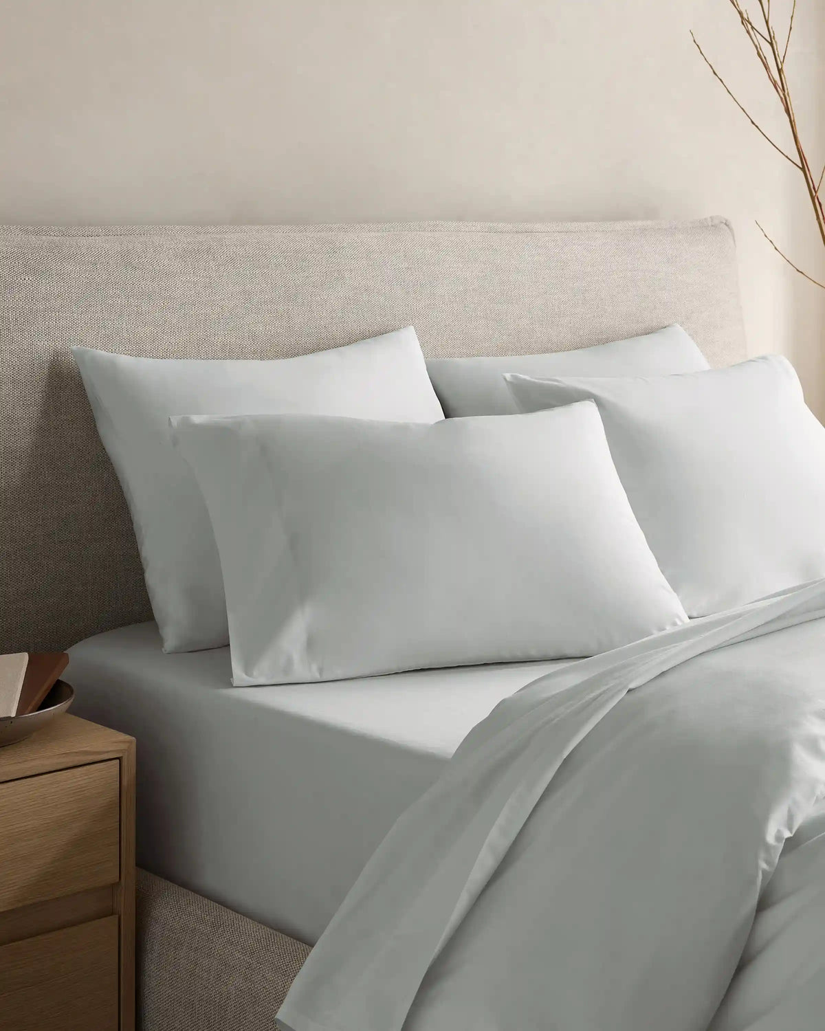Organic Crisp Percale Duvet Cover Set