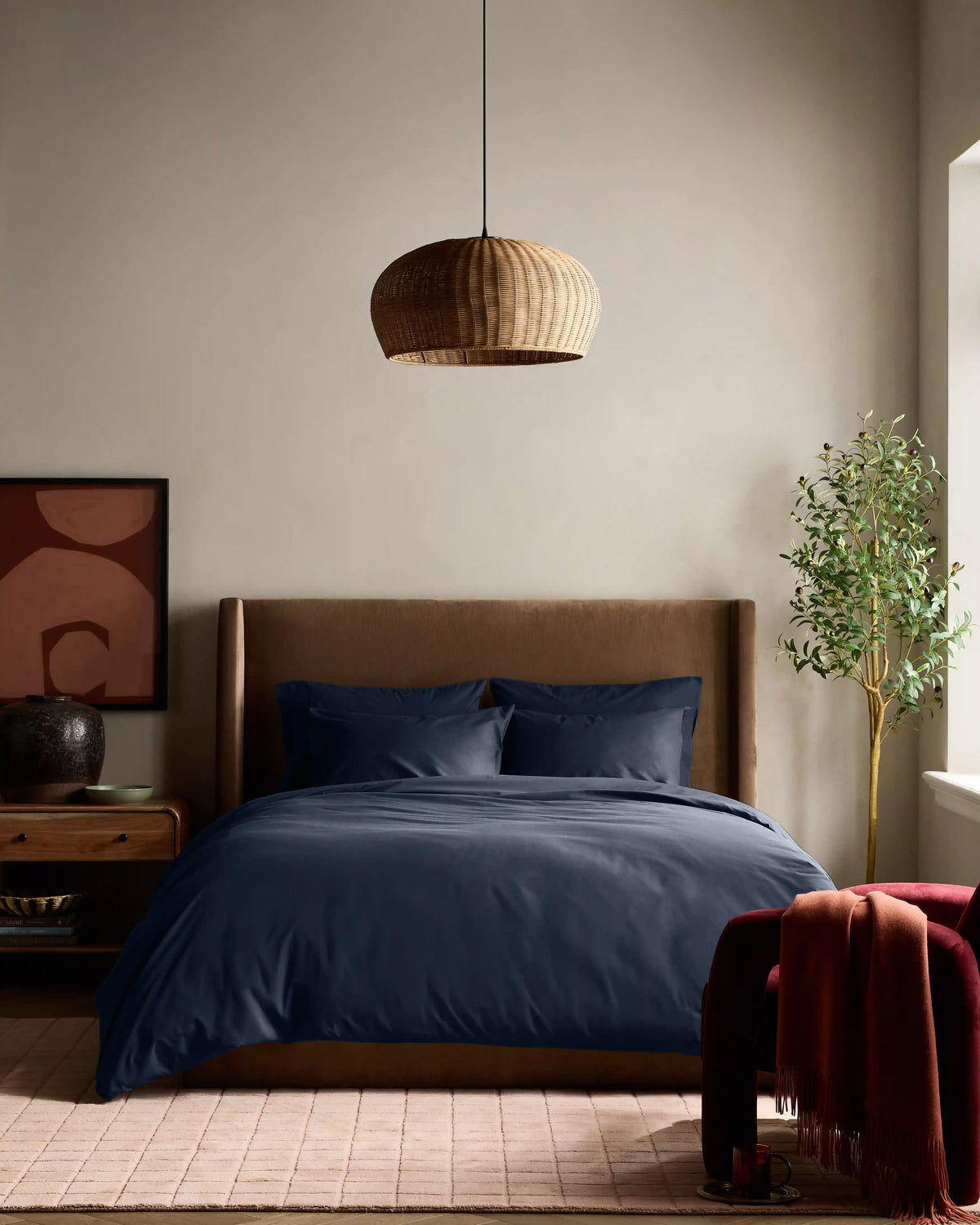 Organic Crisp Percale Duvet Cover Set