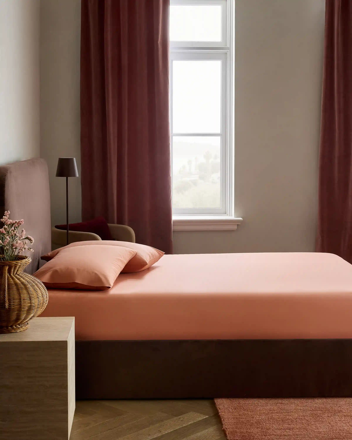 Organic Crisp Percale Fitted Sheet Set