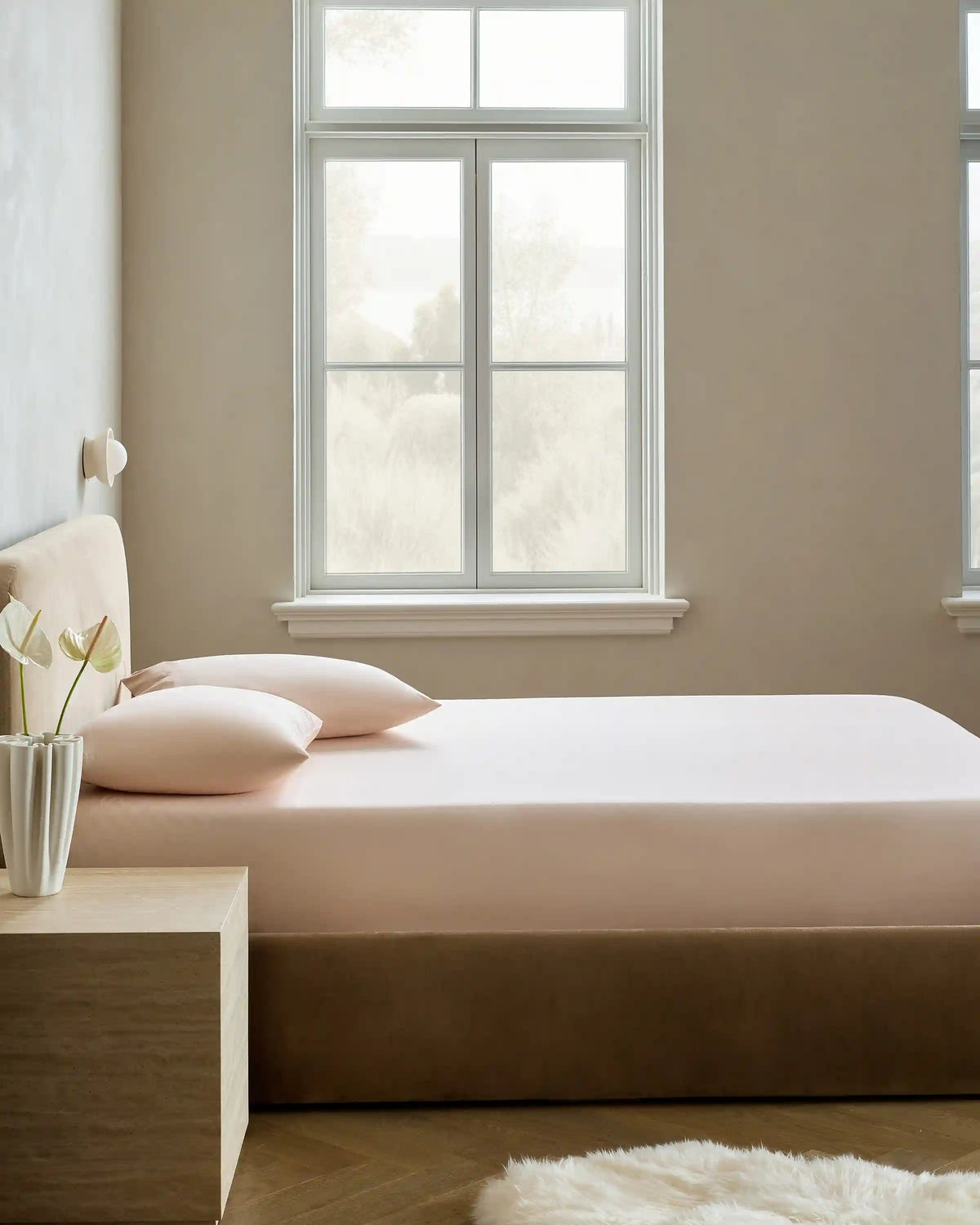 Organic Crisp Percale Fitted Sheet Set