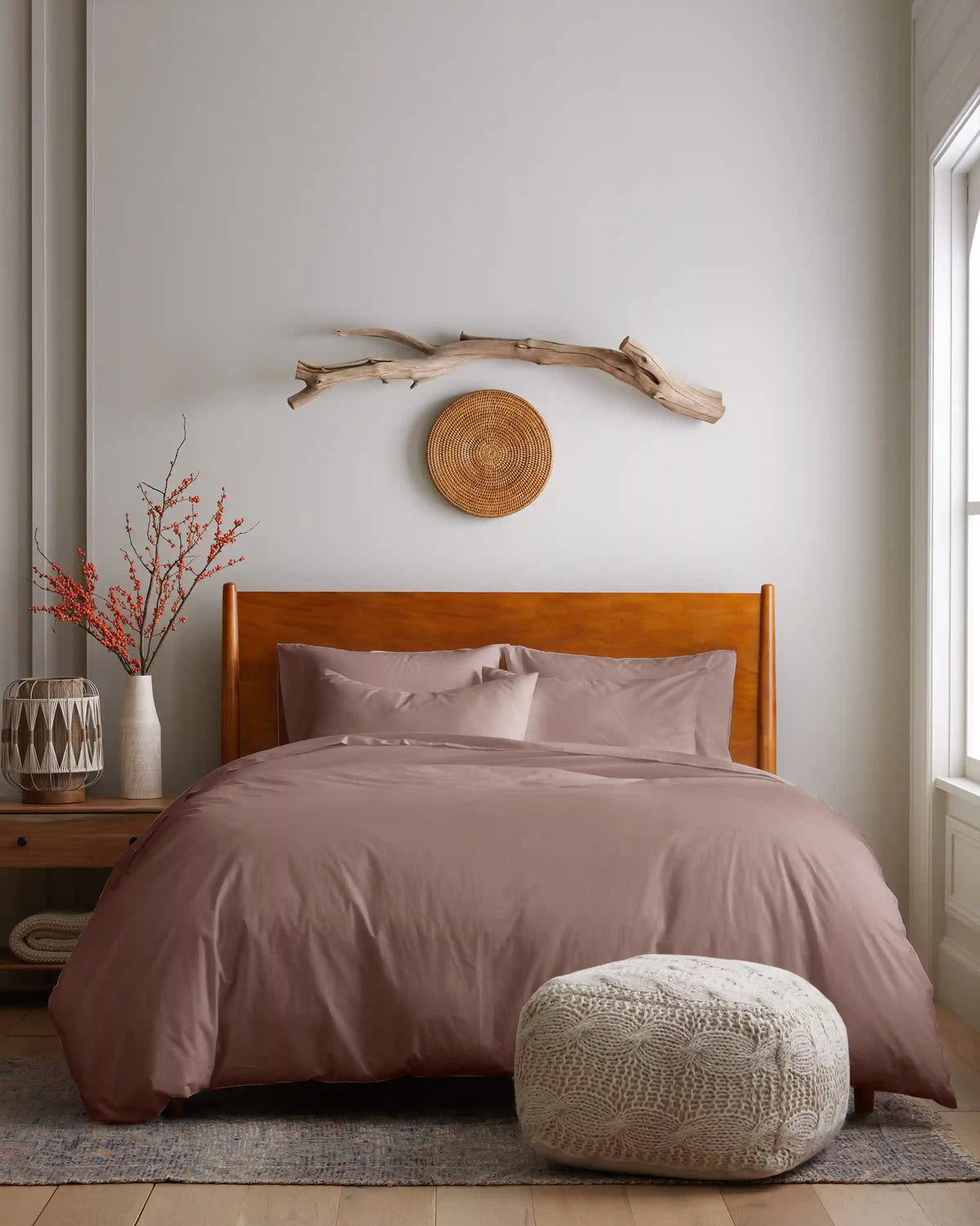 Organic Brushed Cotton Sham Set