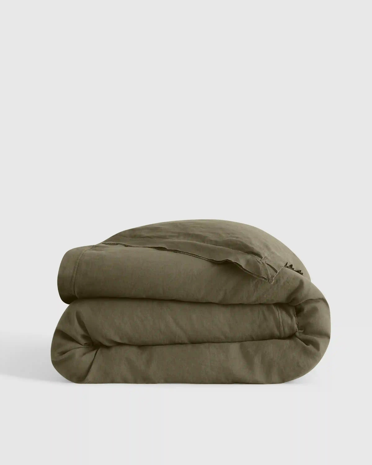 European Linen Double Flange Duvet Cover