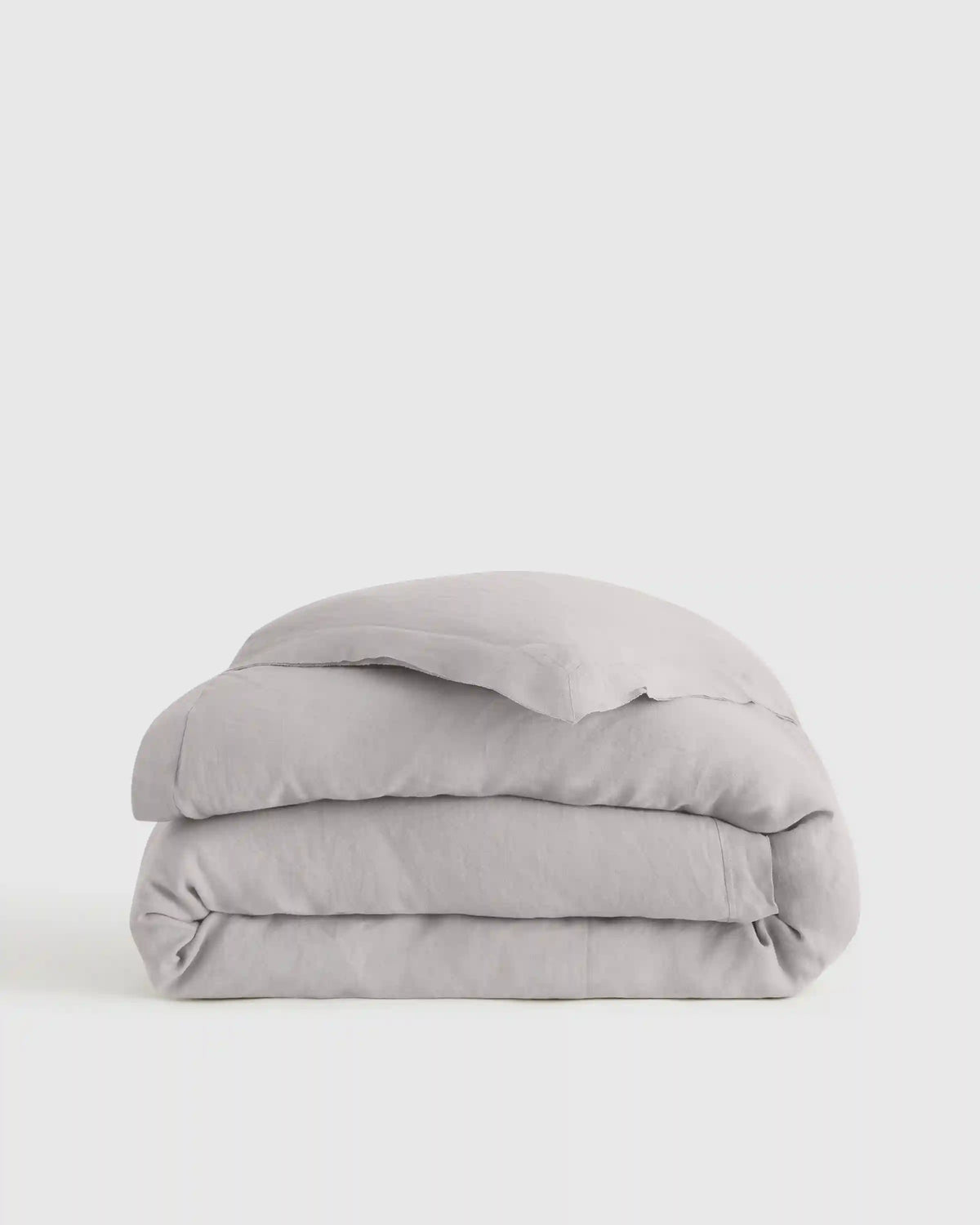 European Linen Double Flange Duvet Cover