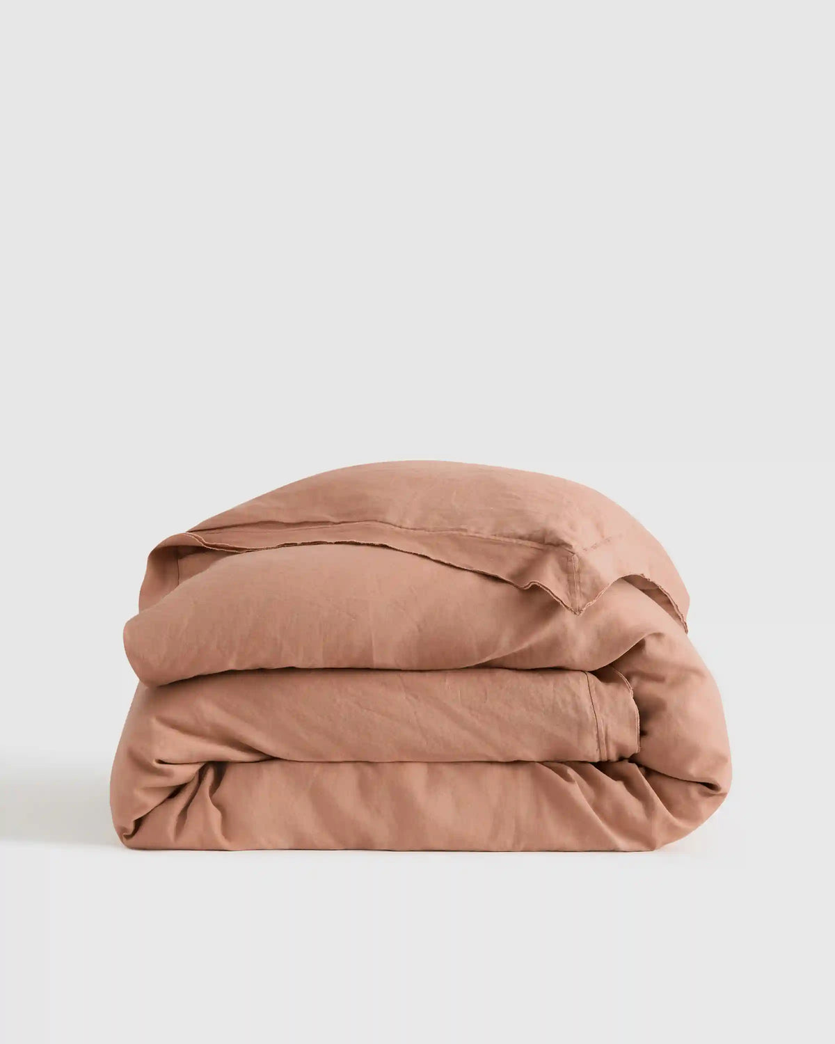 European Linen Double Flange Duvet Cover