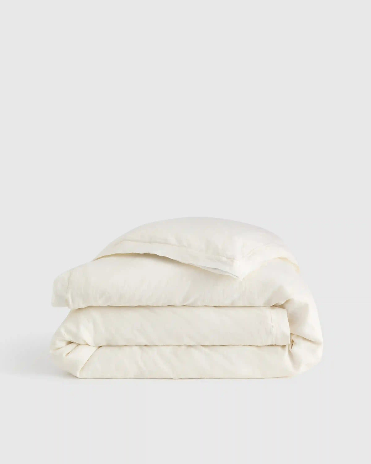 European Linen Double Flange Duvet Cover