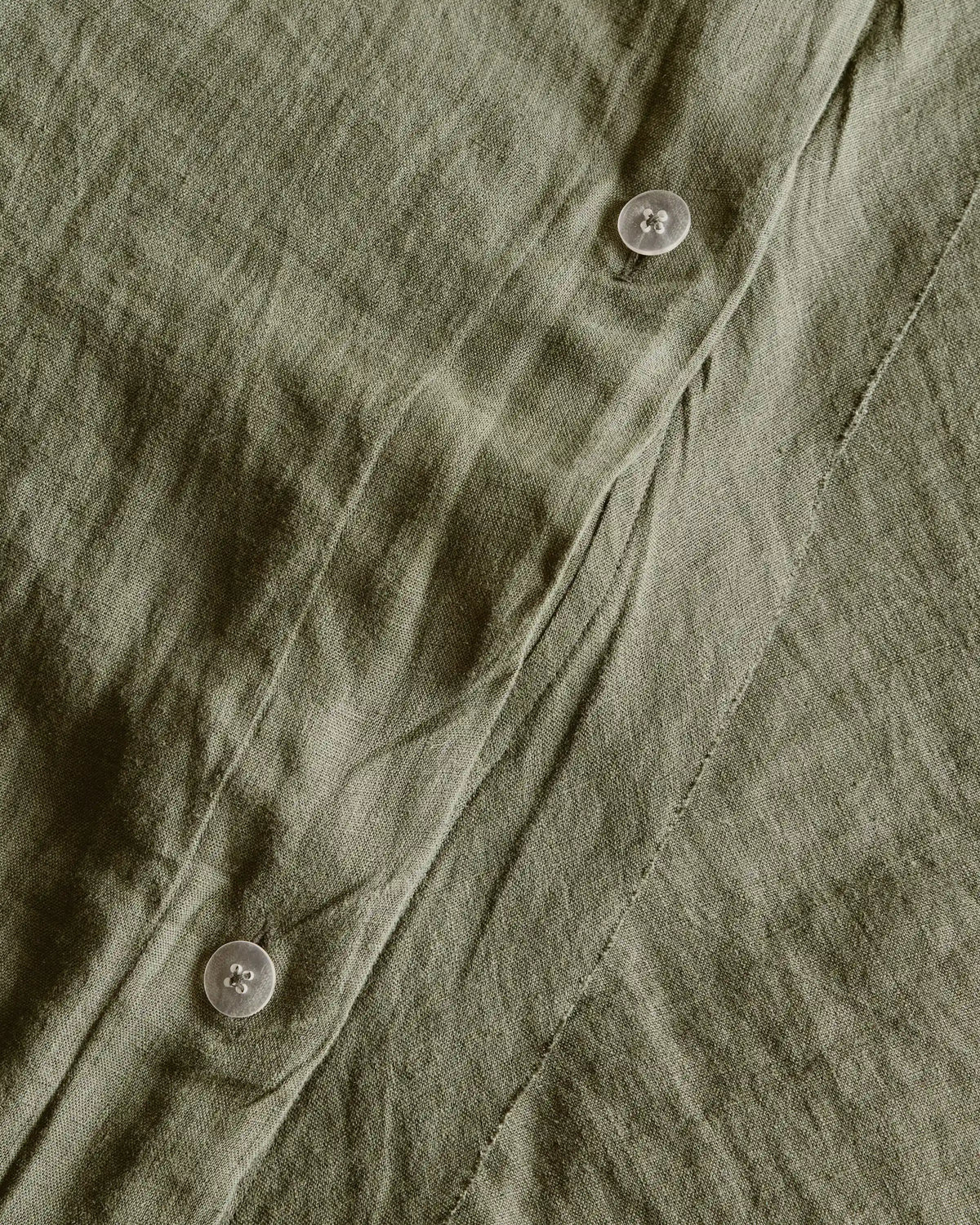 European Linen Double Flange Duvet Cover Set