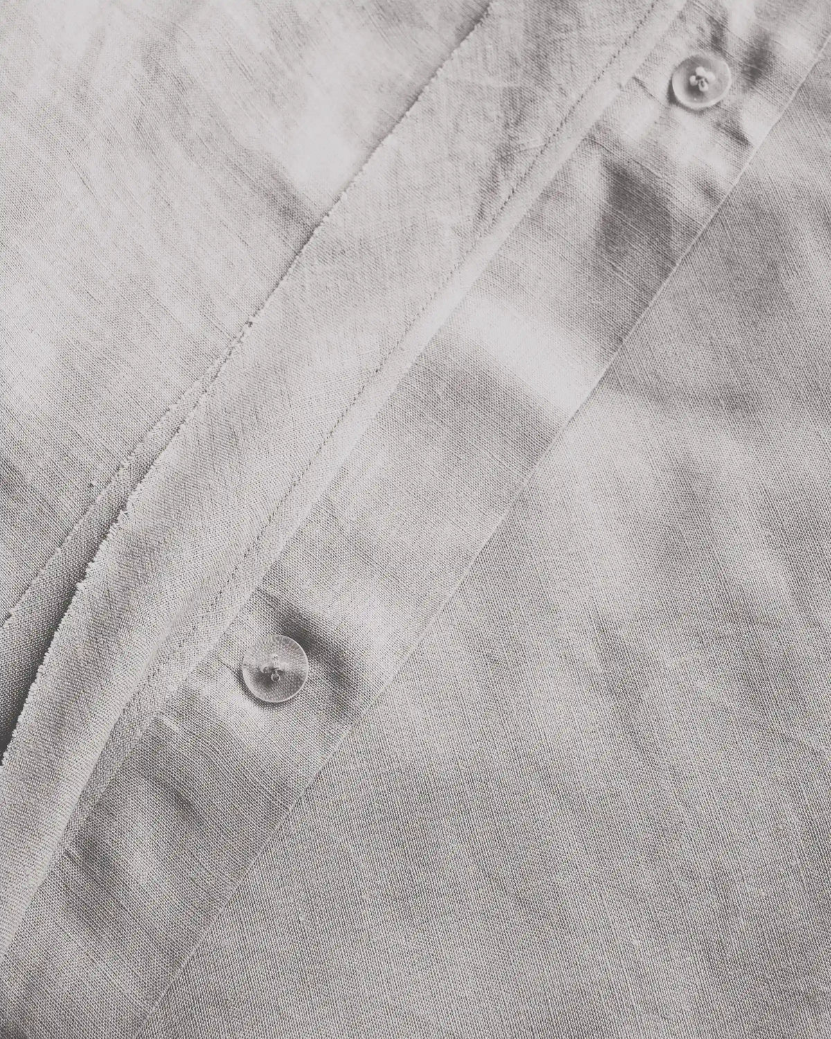 European Linen Double Flange Duvet Cover