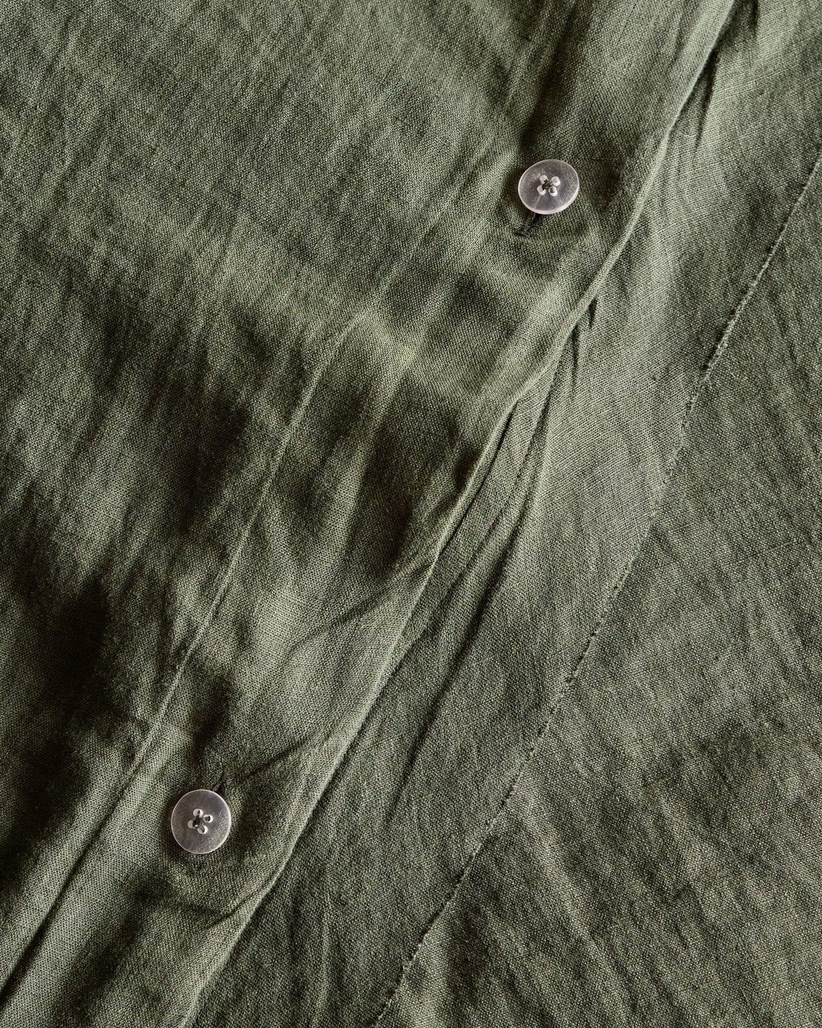 European Linen Double Flange Duvet Cover Set