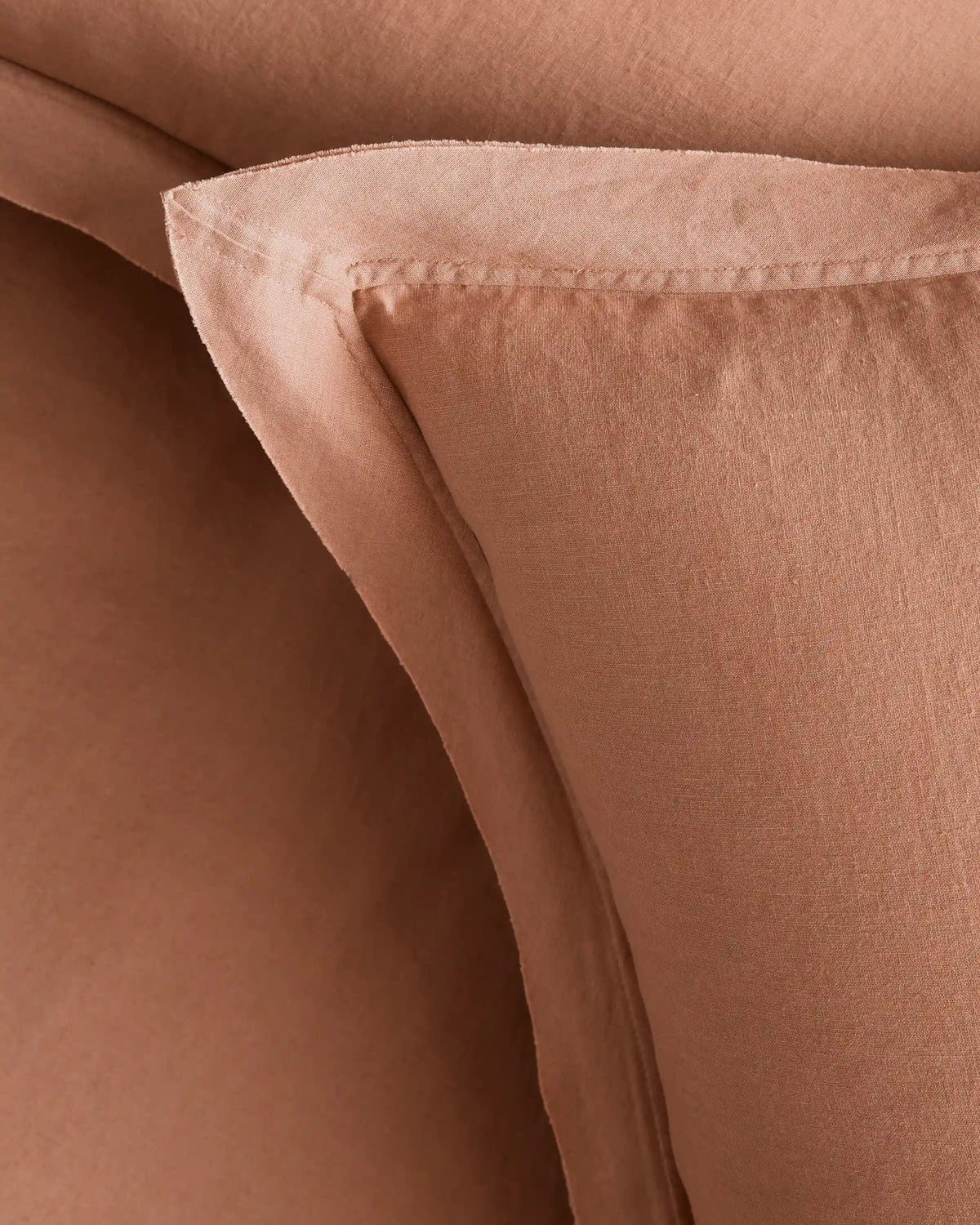 European Linen Double Flange Duvet Cover Set