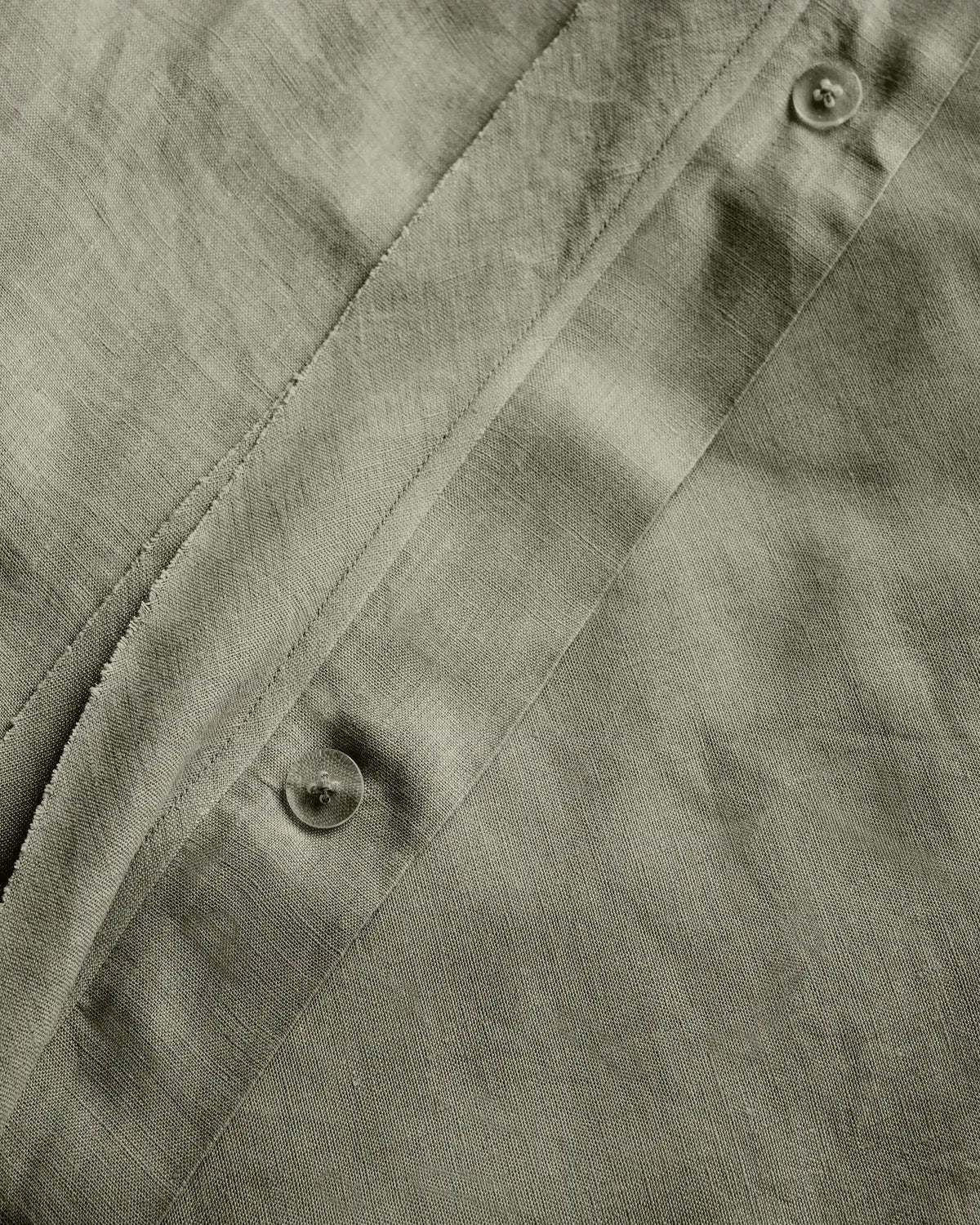 European Linen Double Flange Duvet Cover