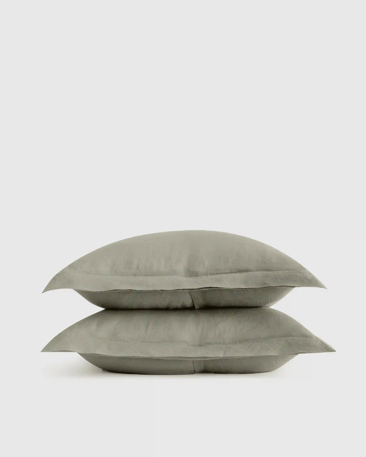 European Linen Double Flange Sham Set