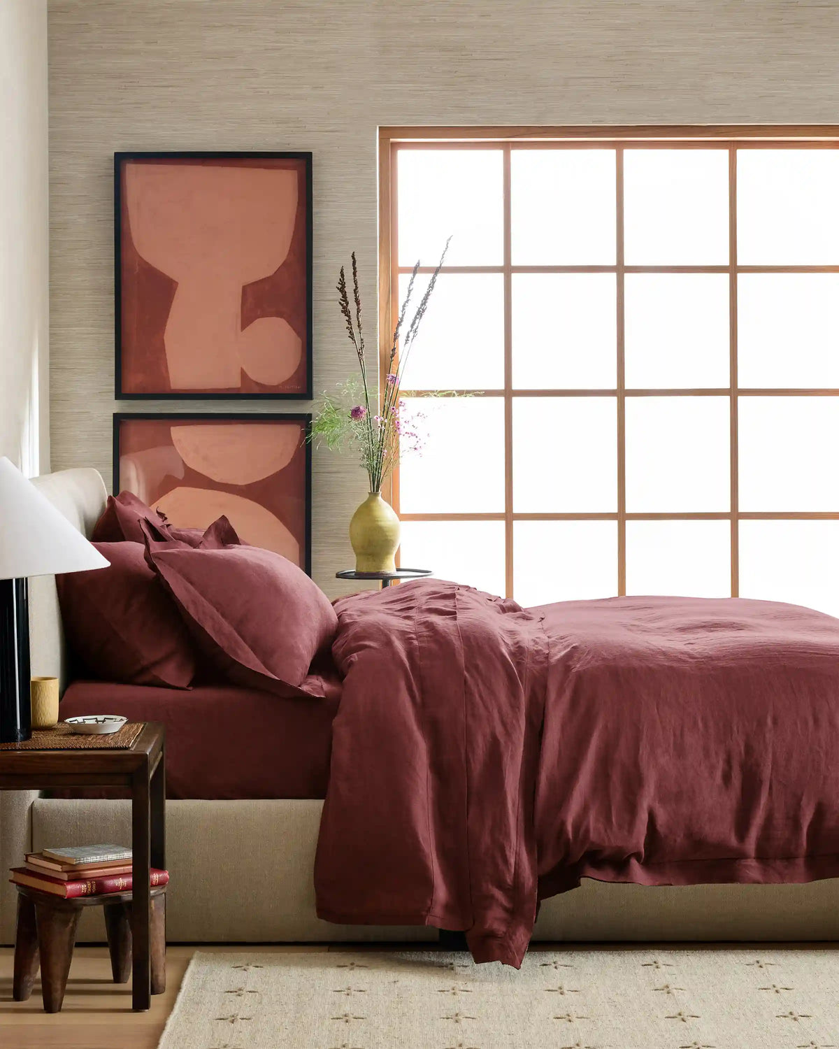 European Linen Double Flange Deluxe Bedding Bundle