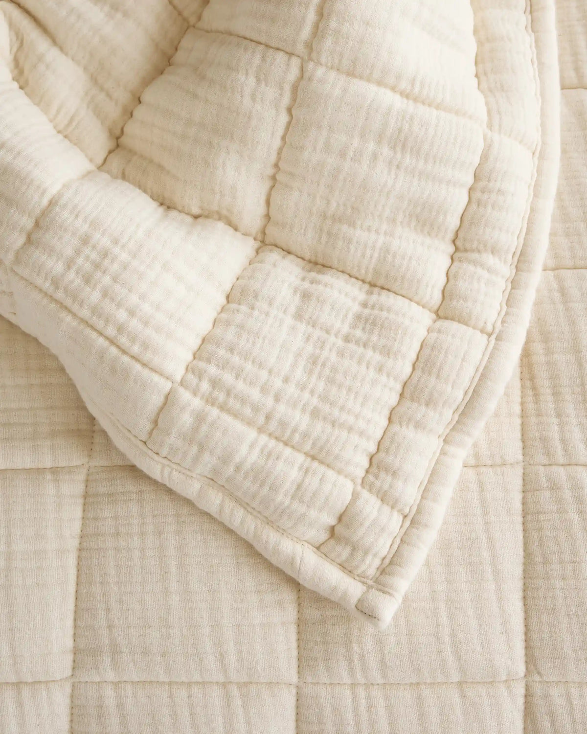 Organic Cotton Gauze Box Quilt Set