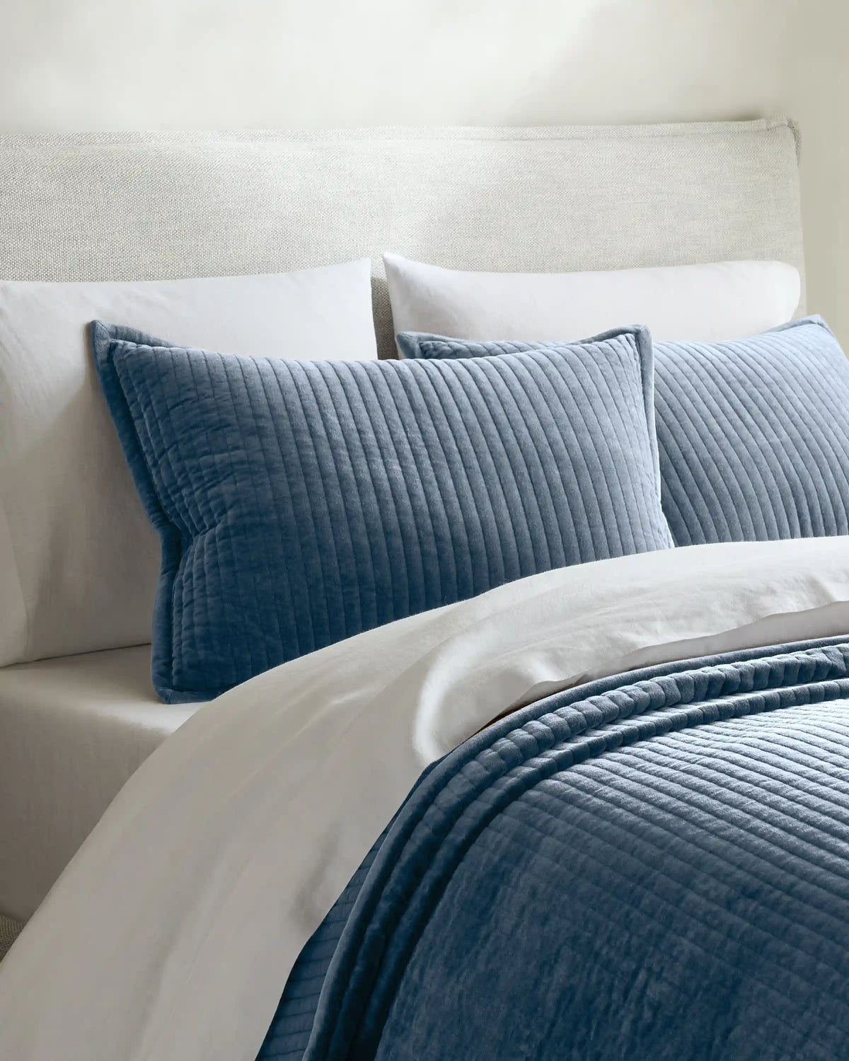 Cotton Velvet Vertical Channel Quilt