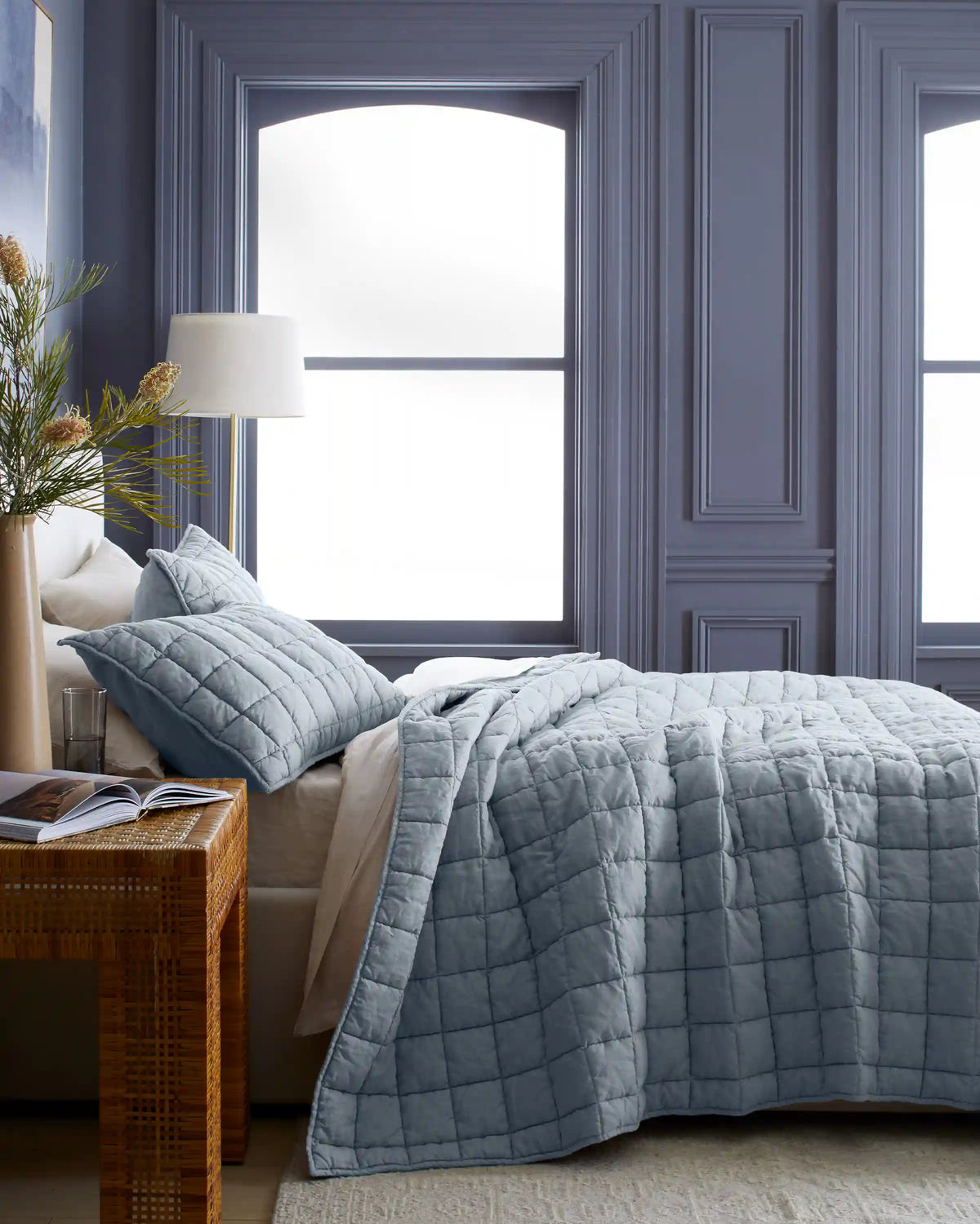 European Linen Box Quilt Set