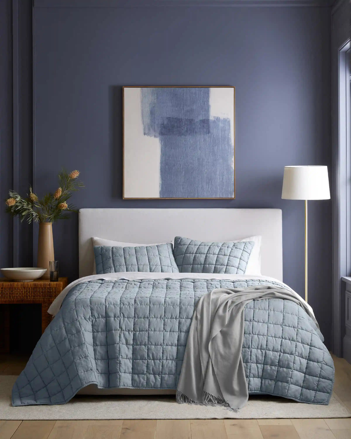 European Linen Box Quilt Set