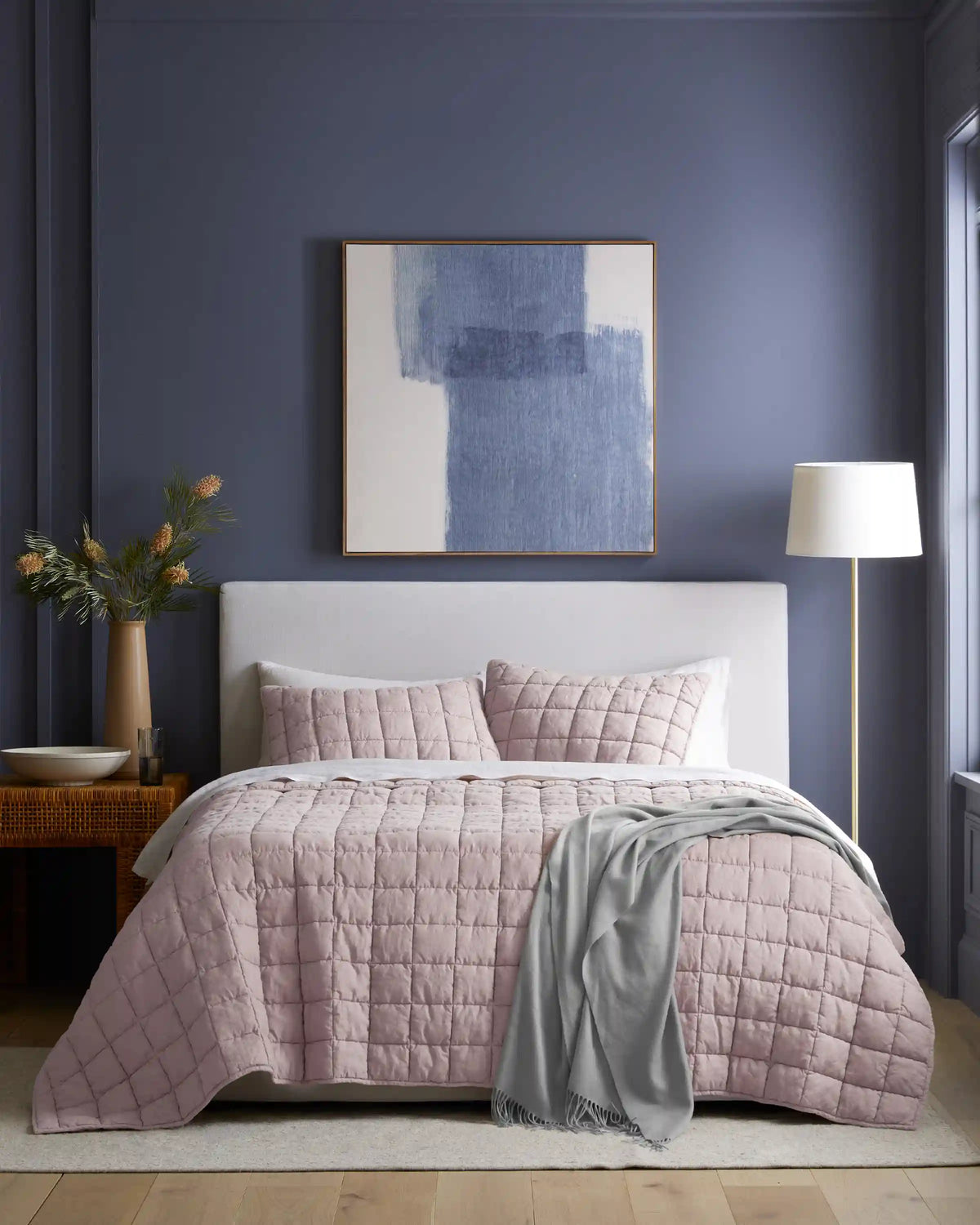 European Linen Box Quilted Sham Set