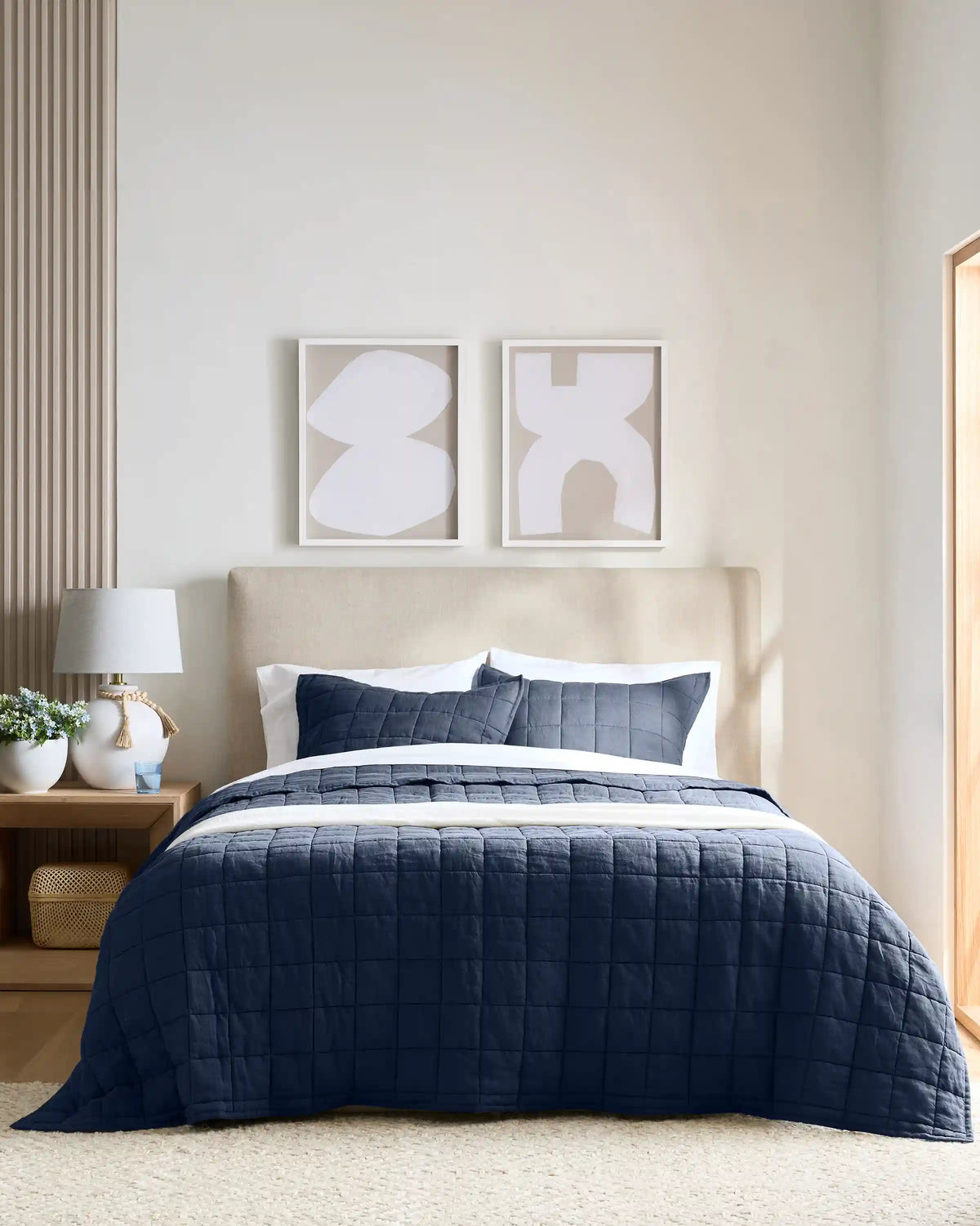 European Linen Box Quilt Set