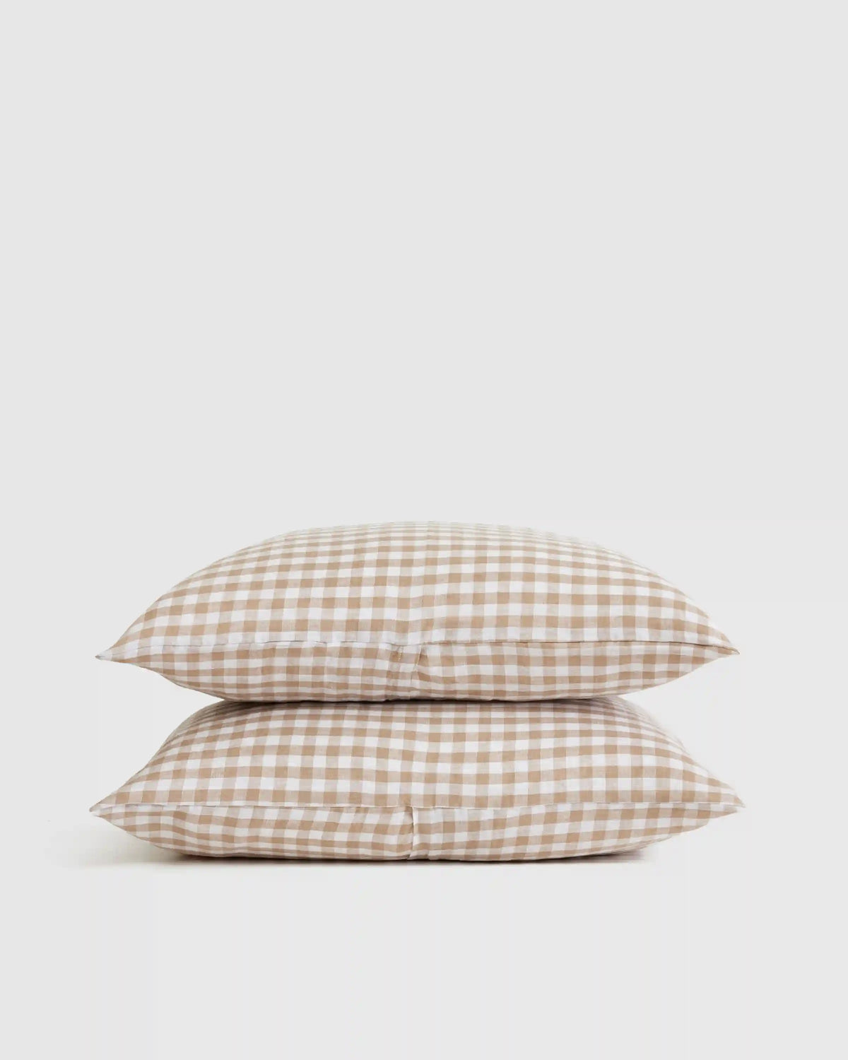 European Linen Gingham Sham Set