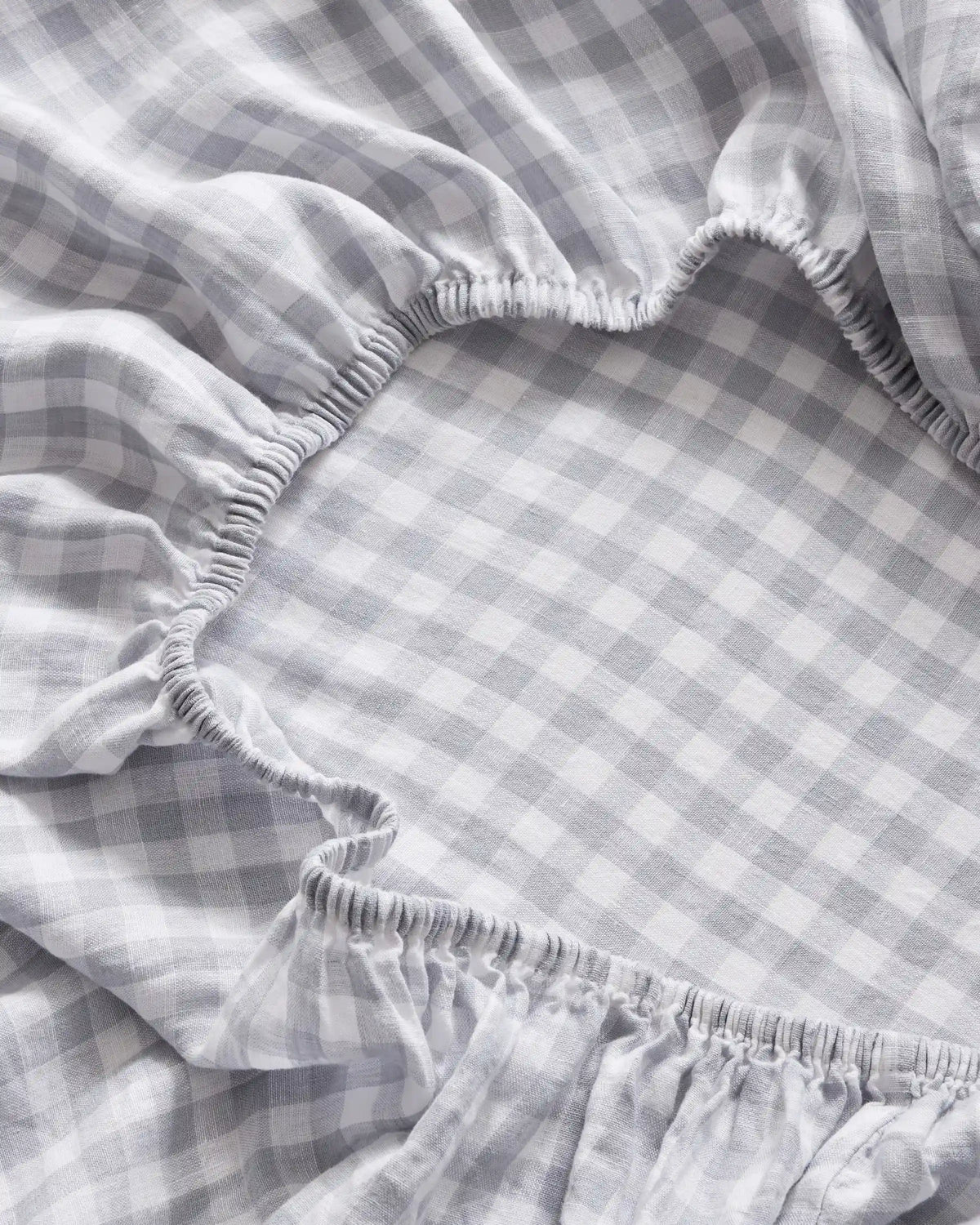 European Linen Gingham Sheet Set