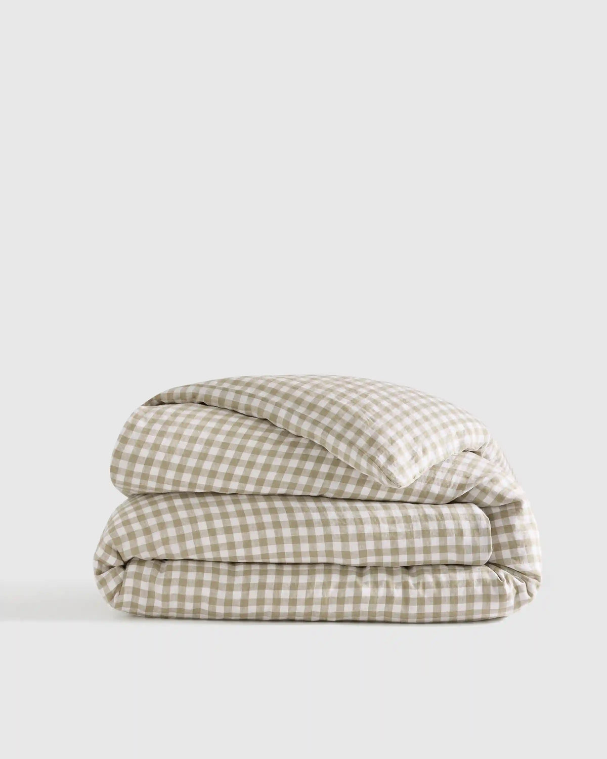 European Linen Gingham Duvet Cover