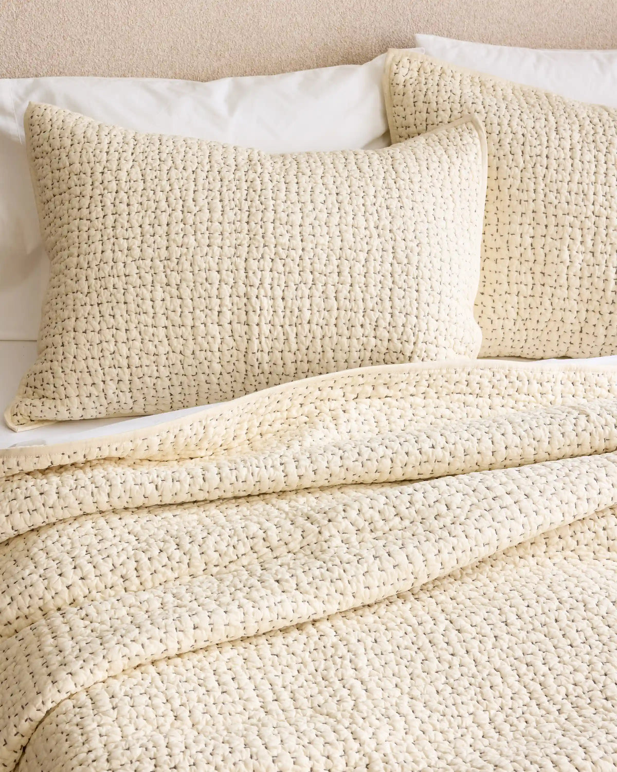 Organic Cotton Hand Stitched Quilt Set