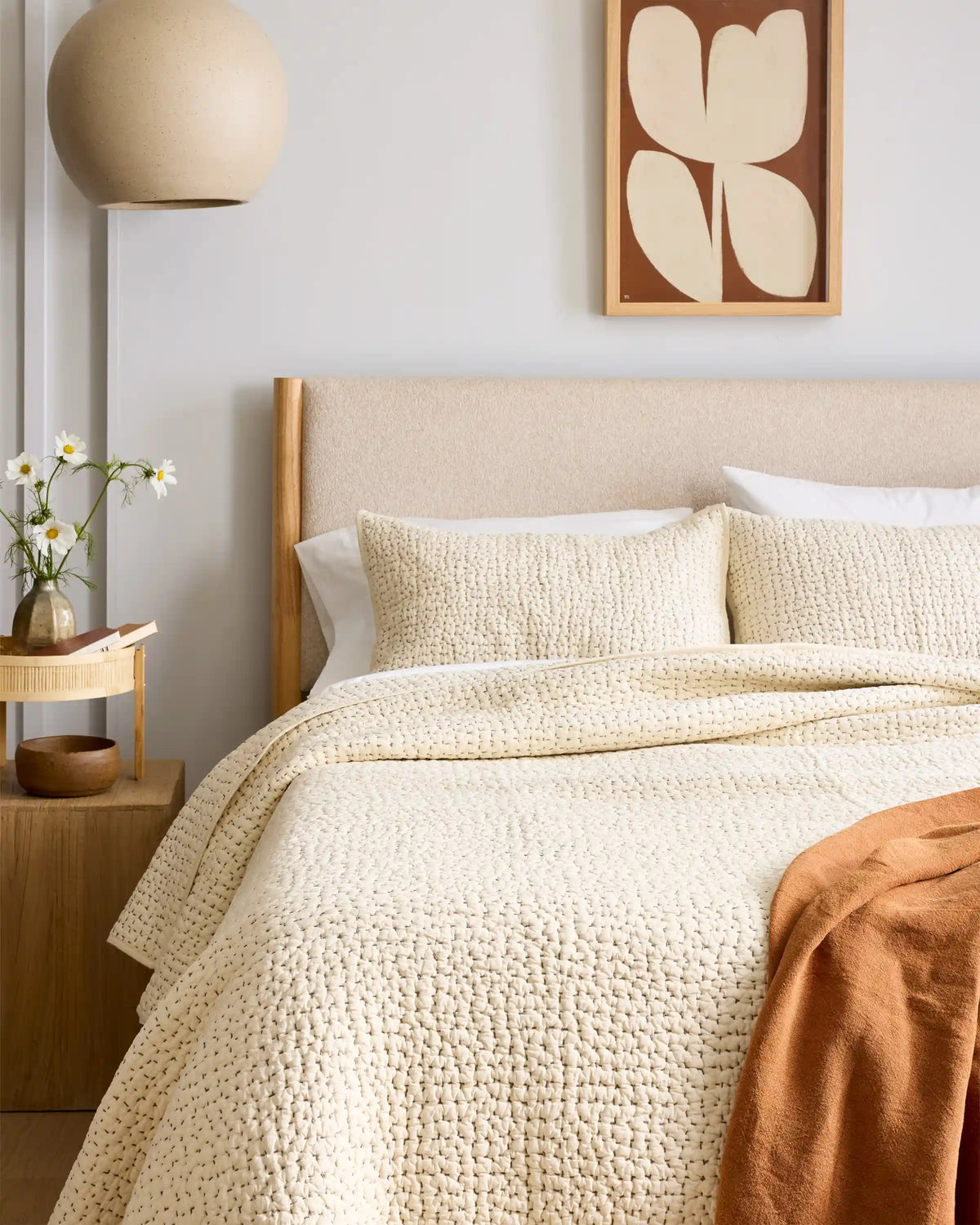 Organic Cotton Hand Stitched Quilt Set
