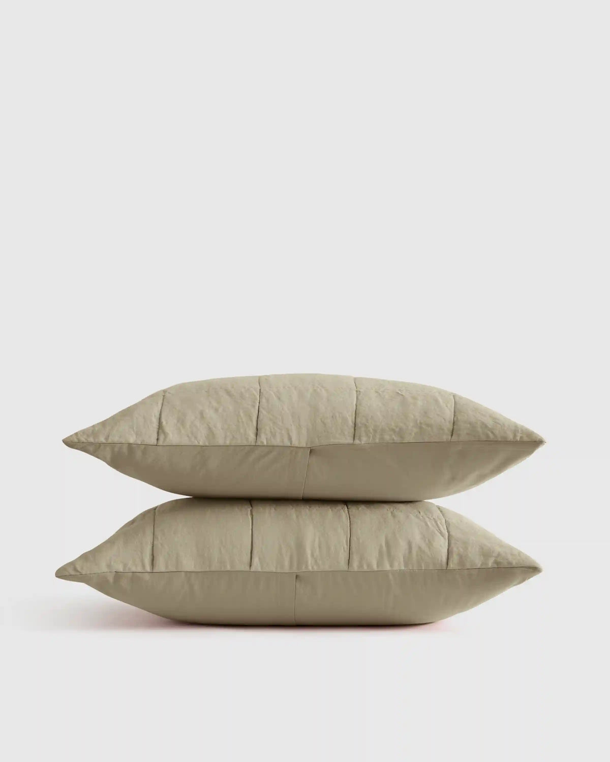 Lightweight European Linen Box Quilted Sham Set