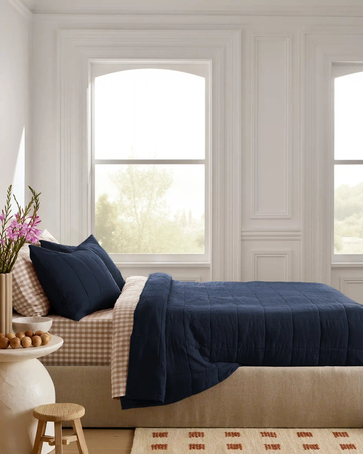 Lightweight European Linen Box Quilt
