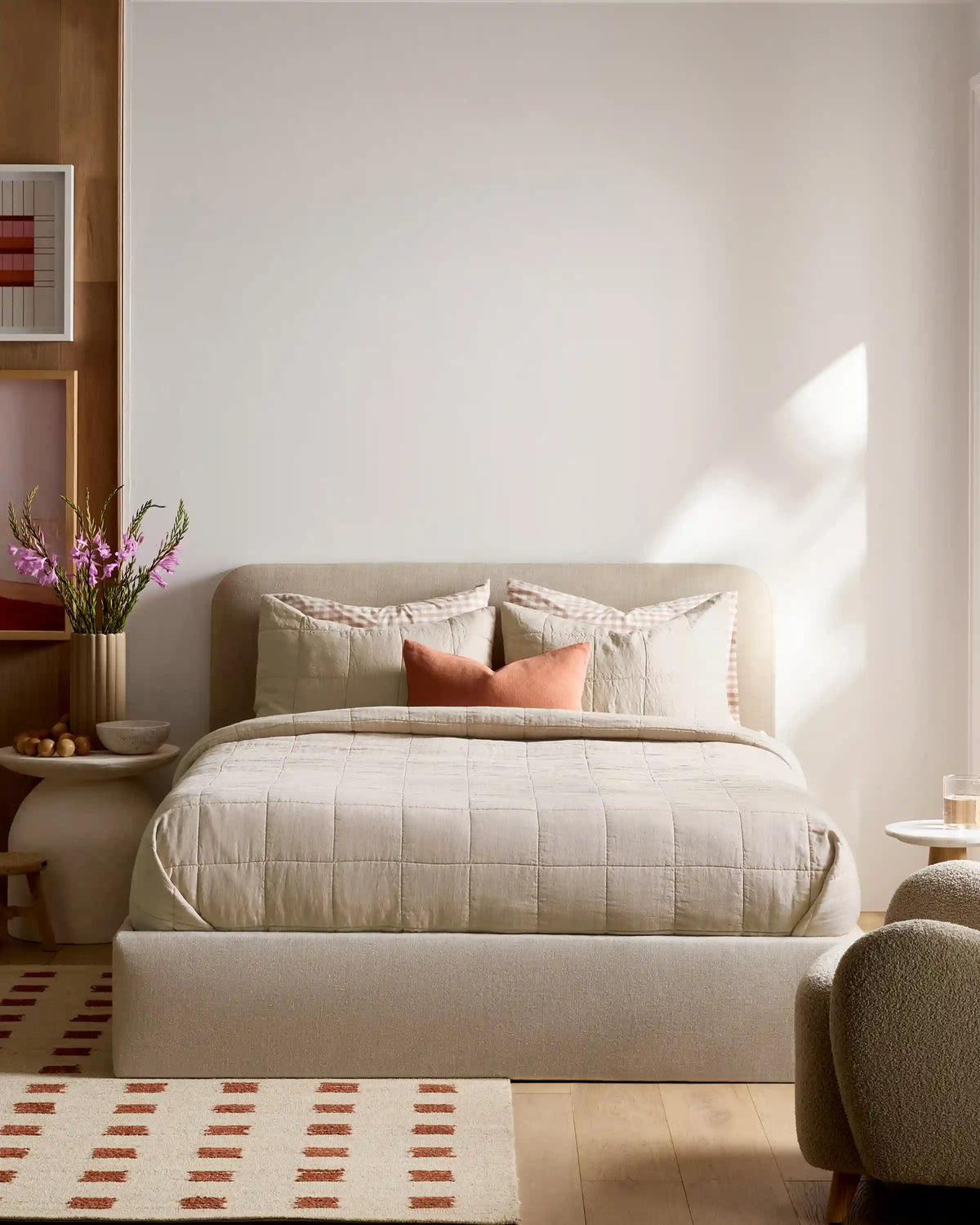 Lightweight European Linen Box Quilt