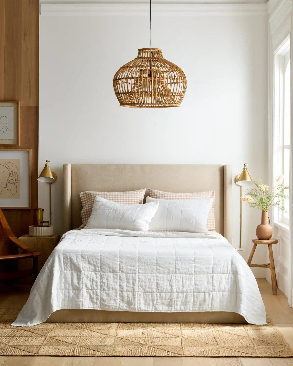 Lightweight European Linen Box Quilt