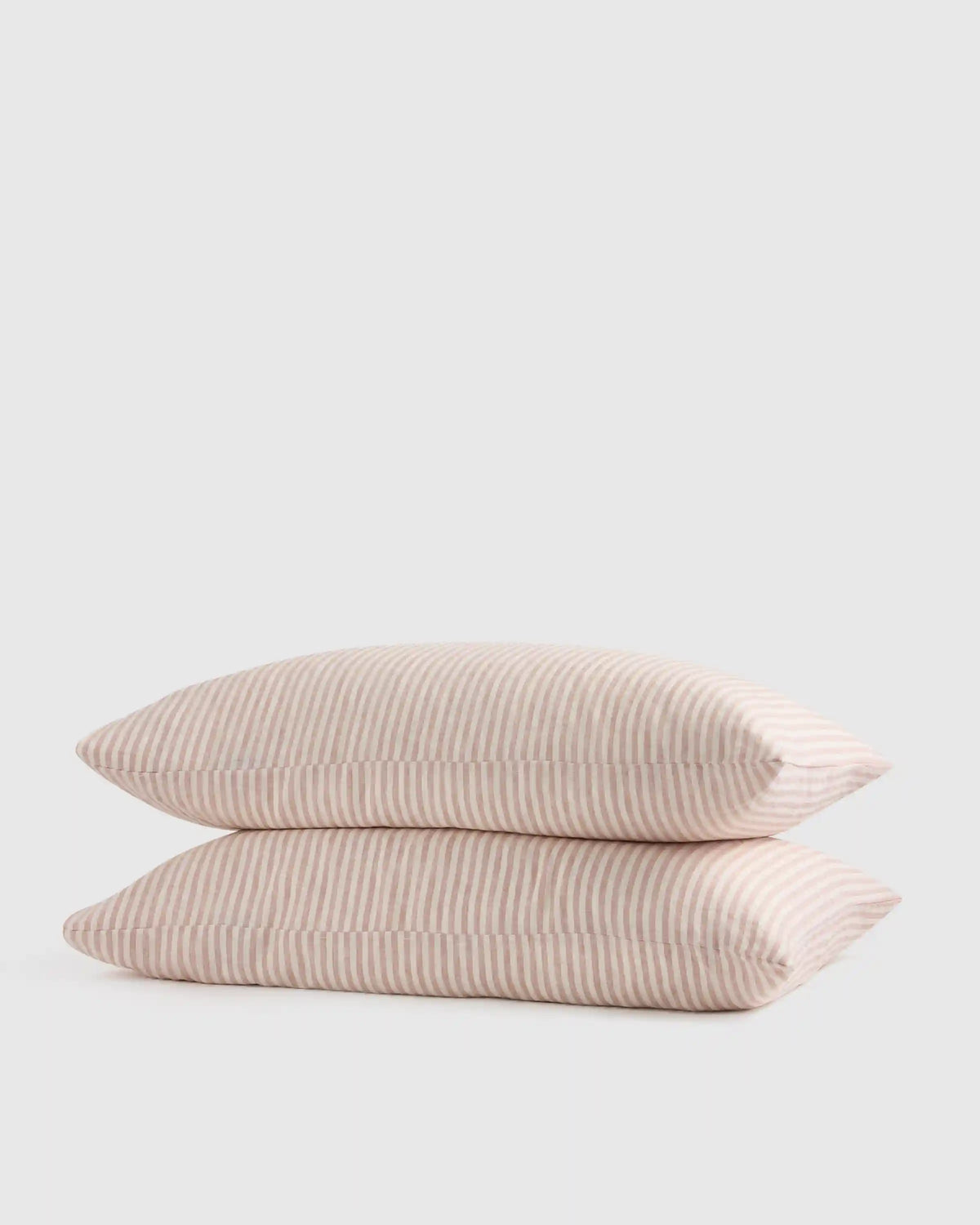 European Linen Stripe Pillowcases Set