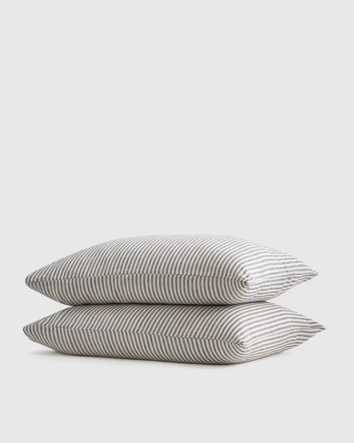 European Linen Stripe Pillowcases Set