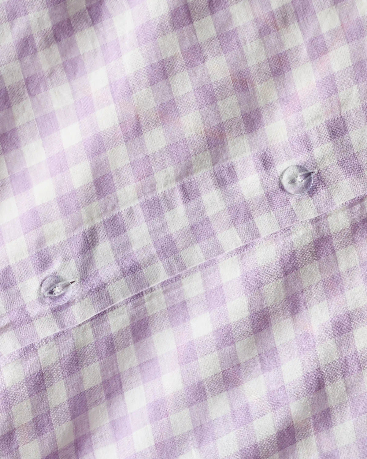 European Linen Gingham Duvet Cover