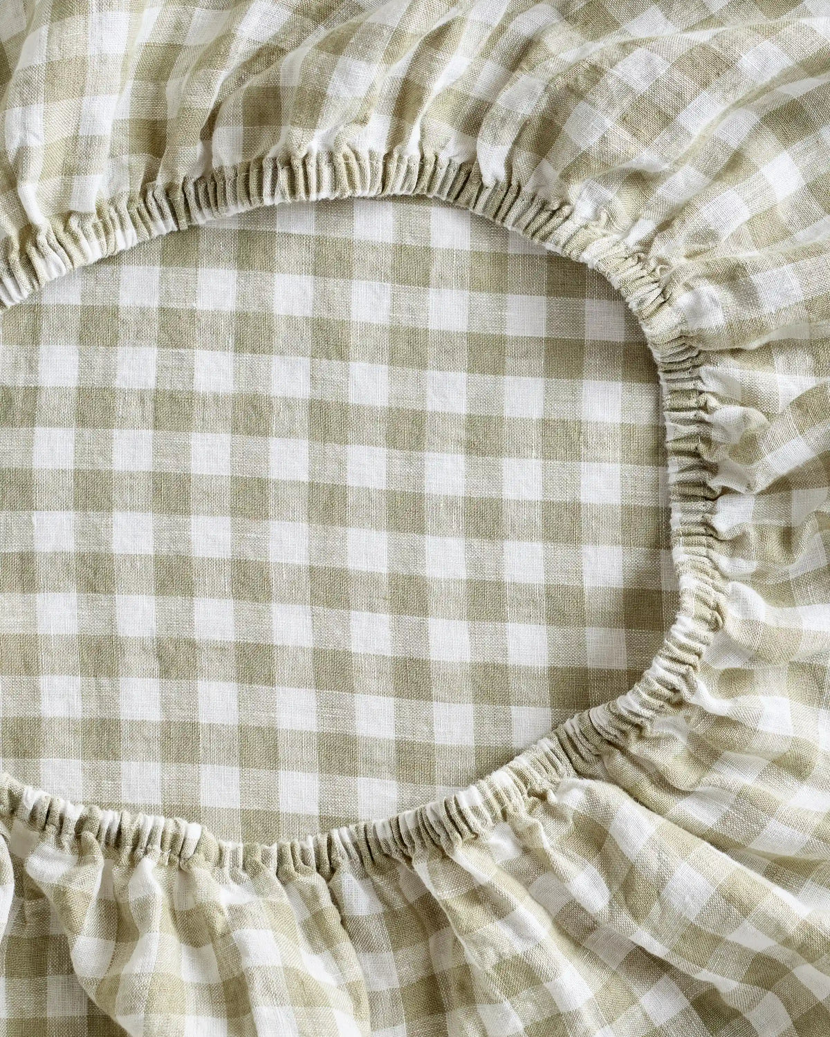 European Linen Gingham Sheet Set
