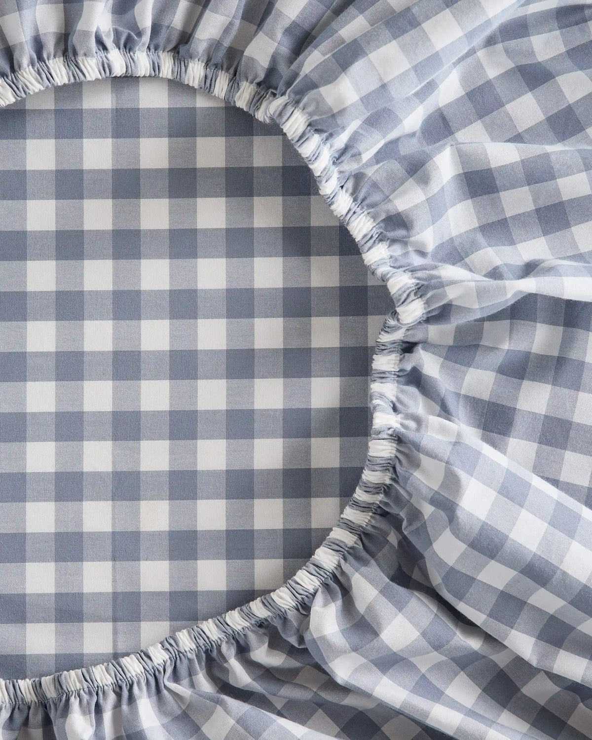 Organic Crisp Percale Gingham Deluxe Bedding Bundle
