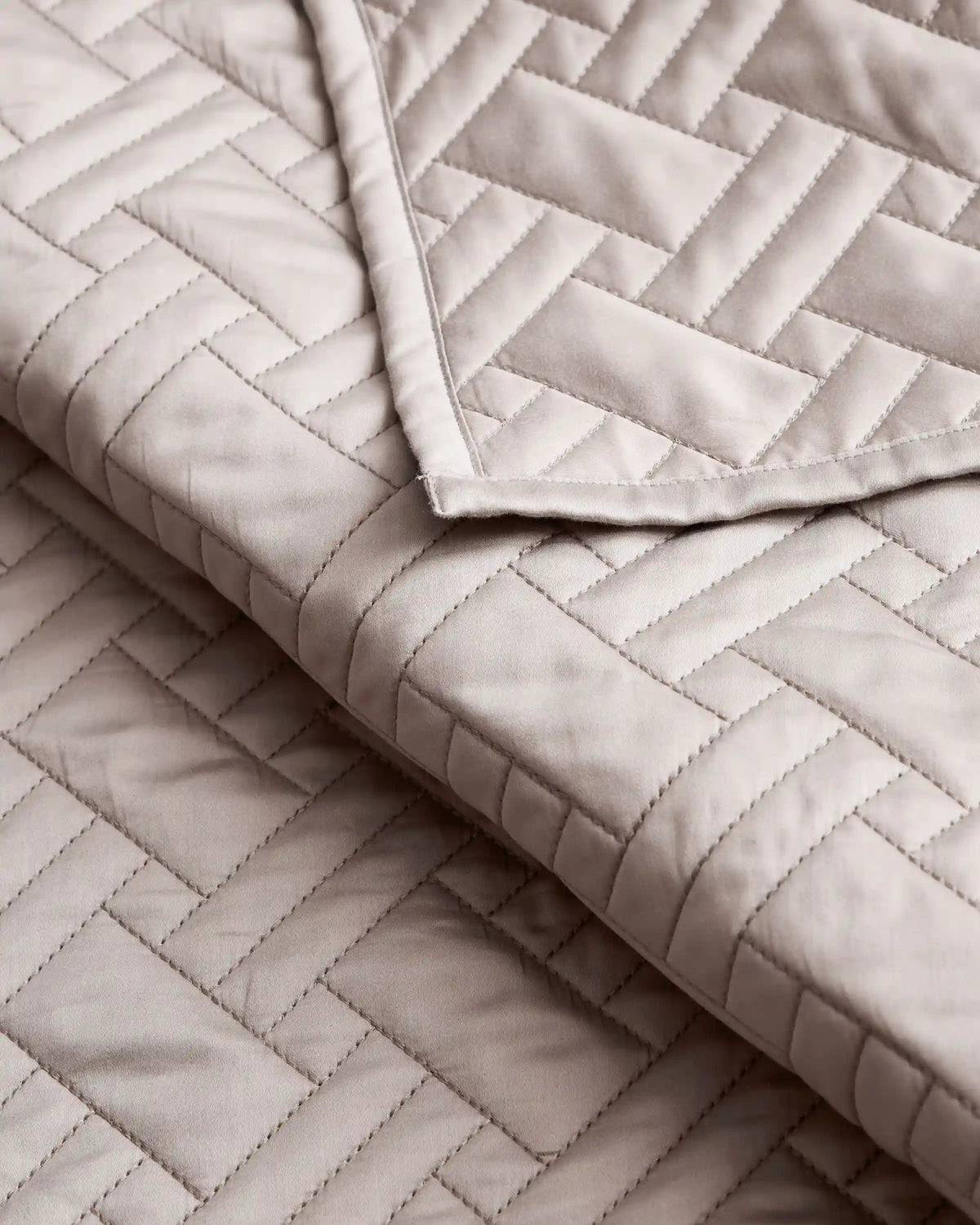 Organic Cotton Basketweave Quilt Set