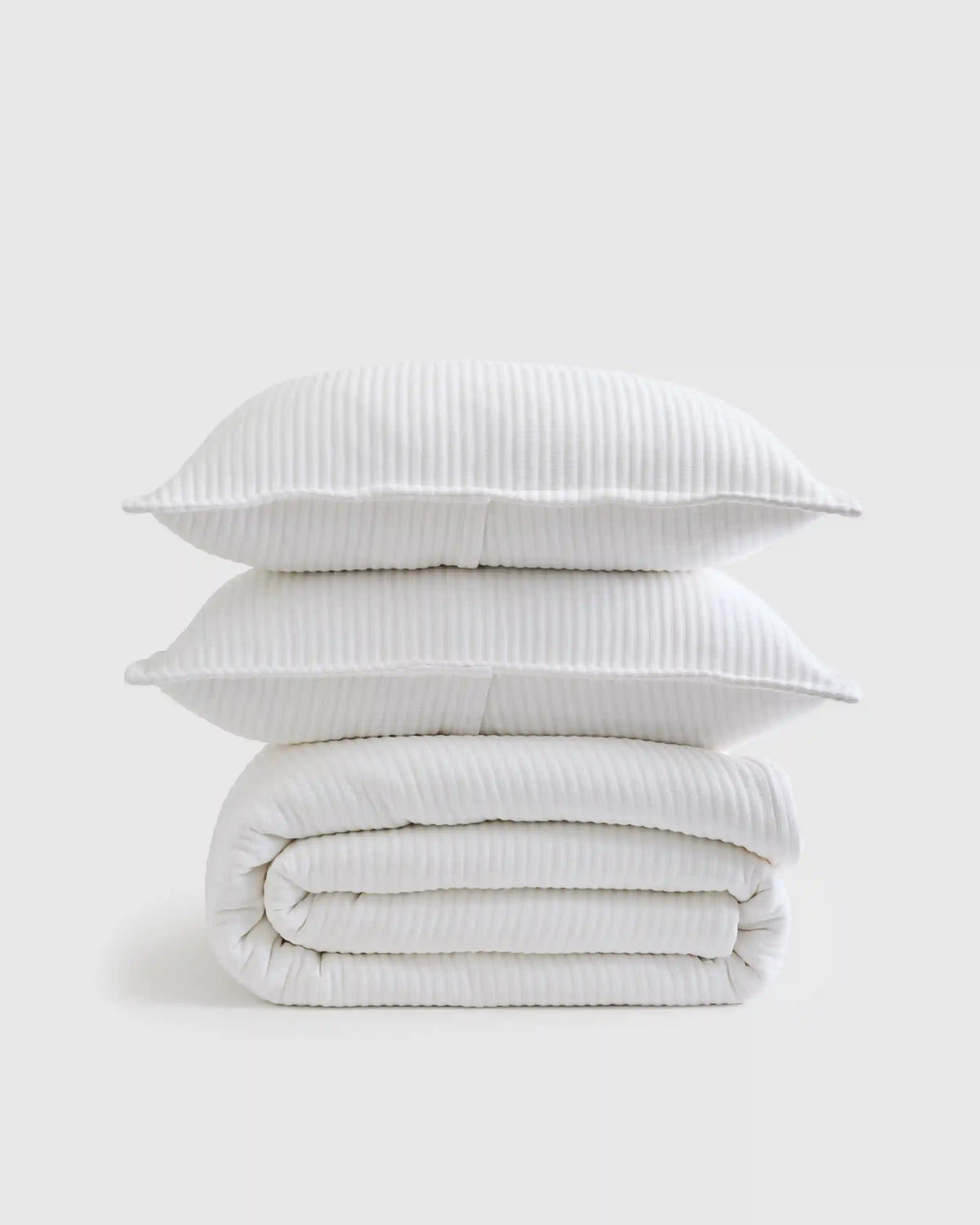 Organic Cotton Matelasse Coverlet Set