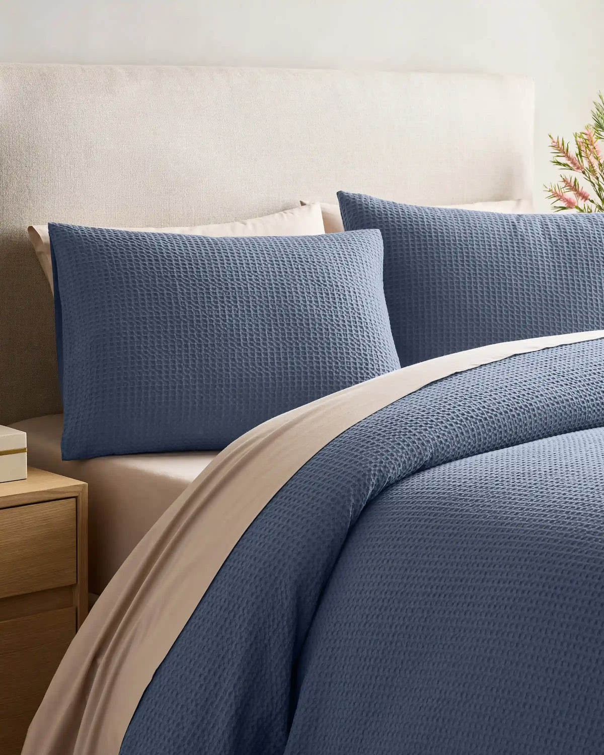 Organic Luxe Honeycomb Sham Set