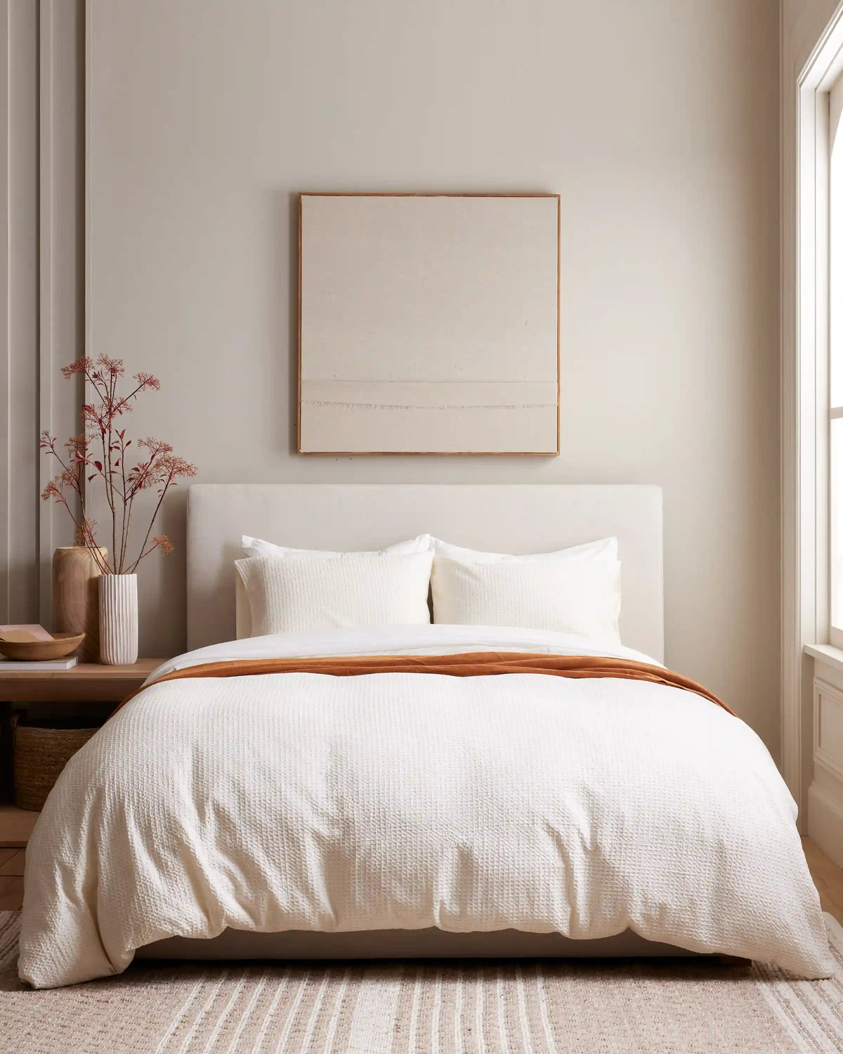 Organic Luxe Honeycomb Duvet Cover Set