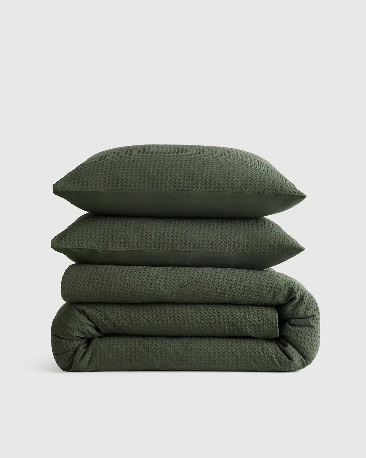 Organic Luxe Honeycomb Duvet Cover Set