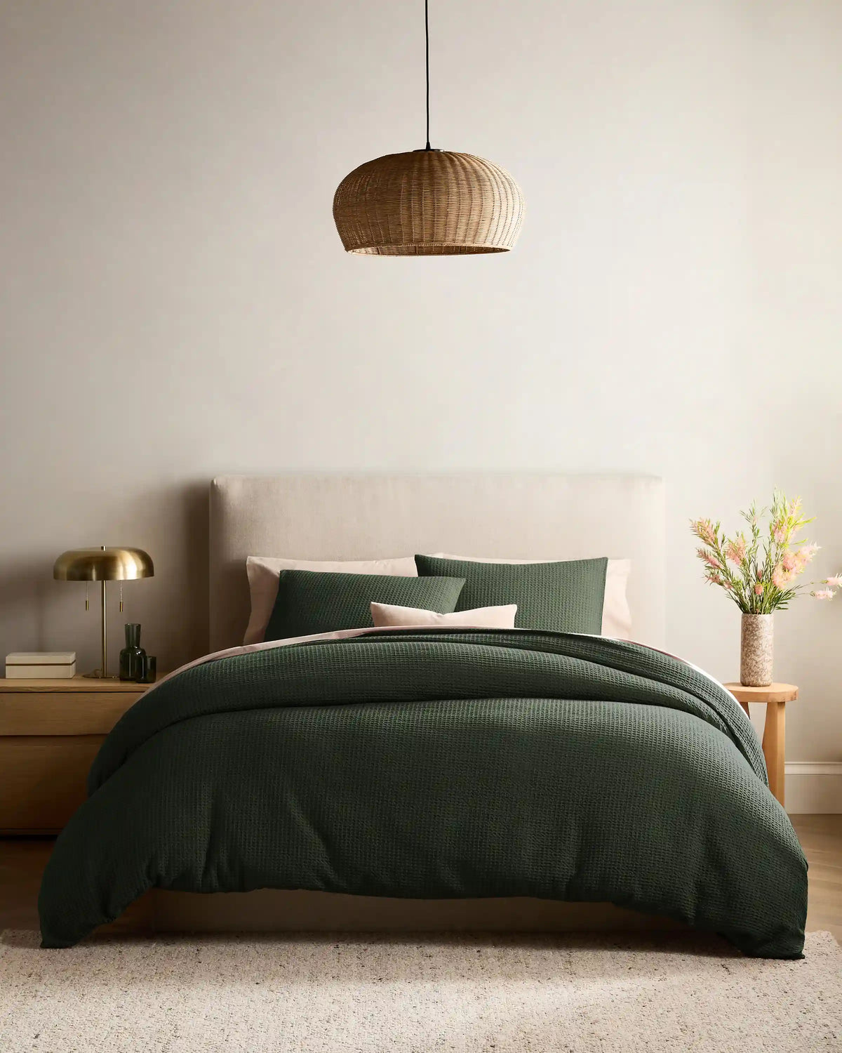 Organic Luxe Honeycomb Sham Set
