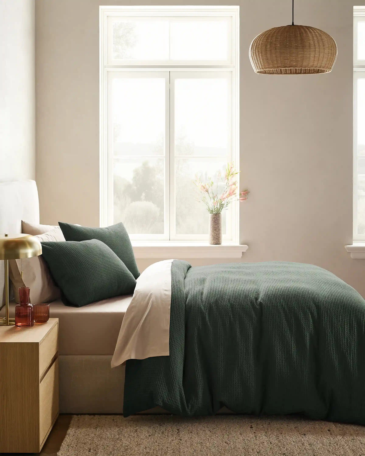 Organic Luxe Honeycomb Duvet Cover Set
