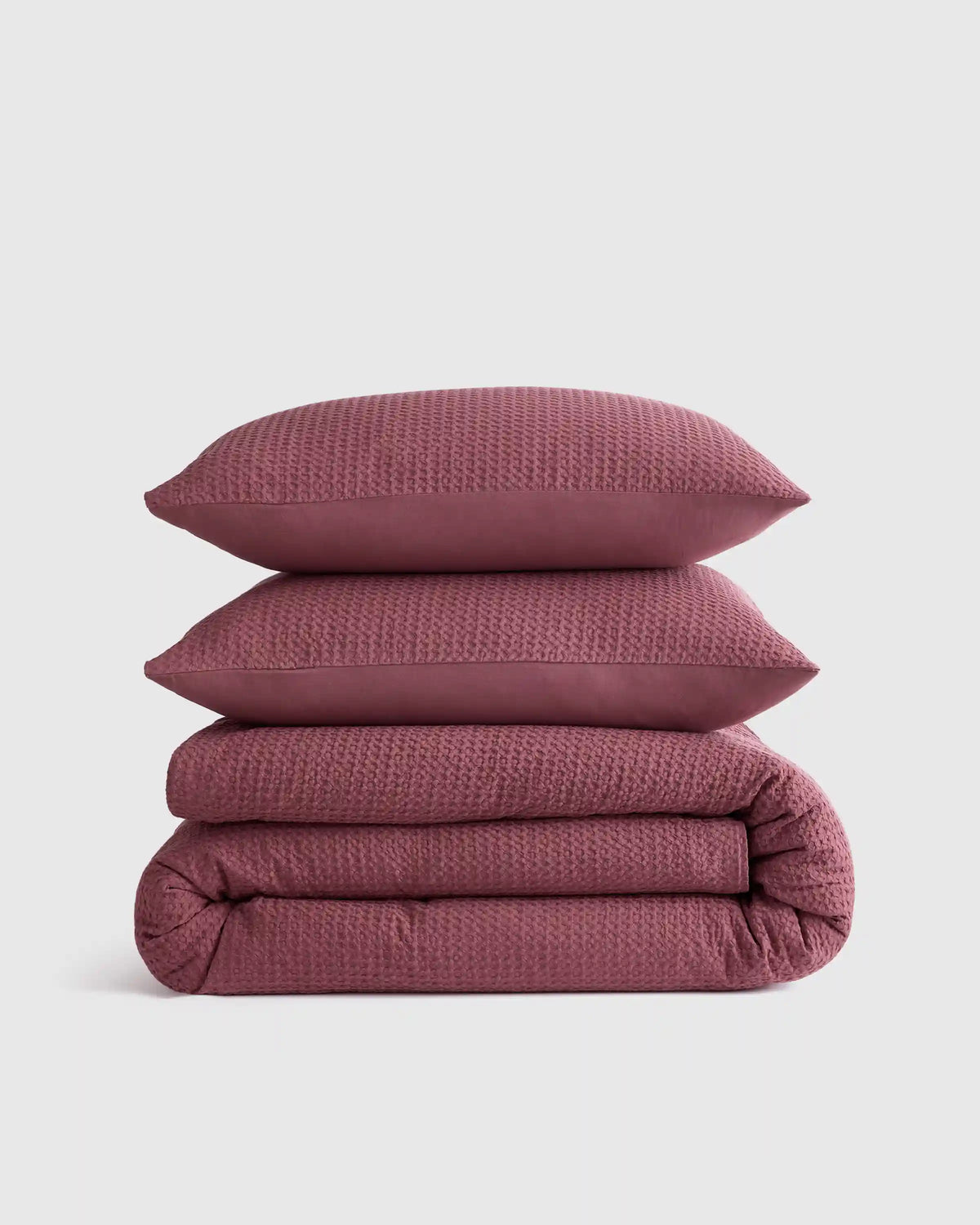 Organic Luxe Honeycomb Duvet Cover Set